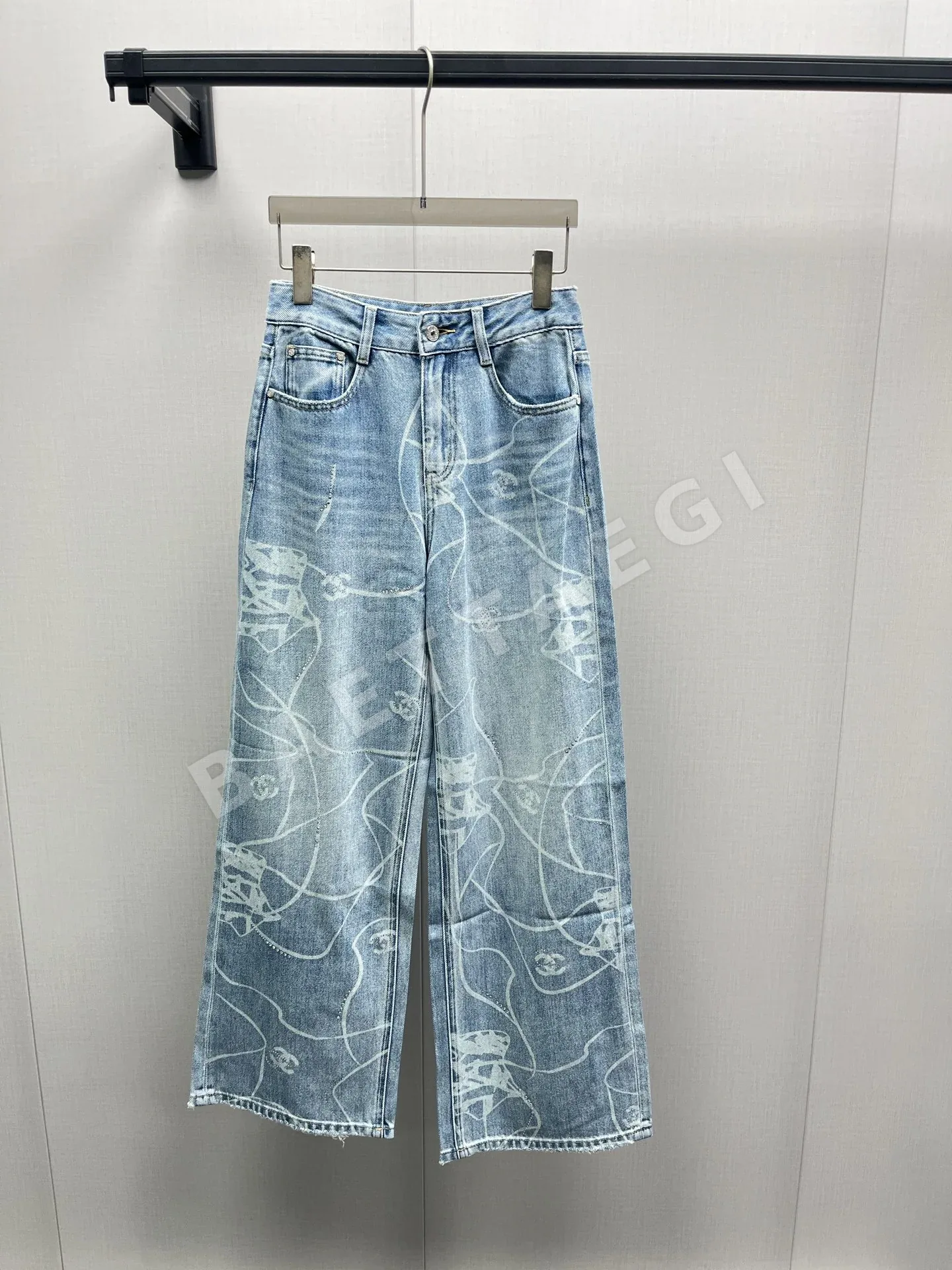 샤넬 데님 여성 바지 182443