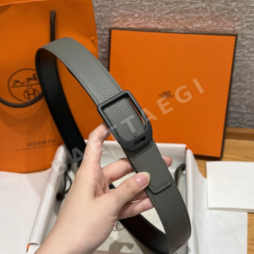에르메스 조키 버클 엡손 가죽 벨트 상세 이미지 4