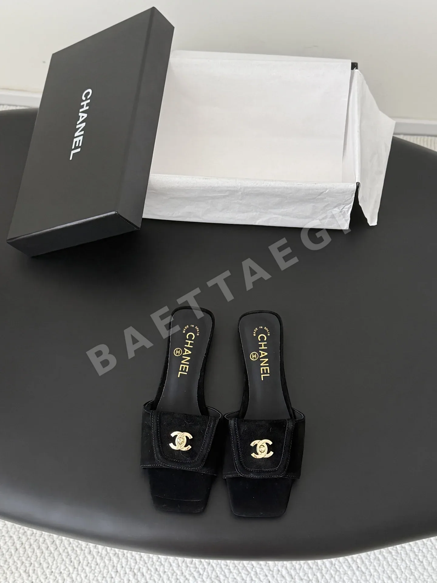 샤넬 빈티지 버클 로퍼 98671