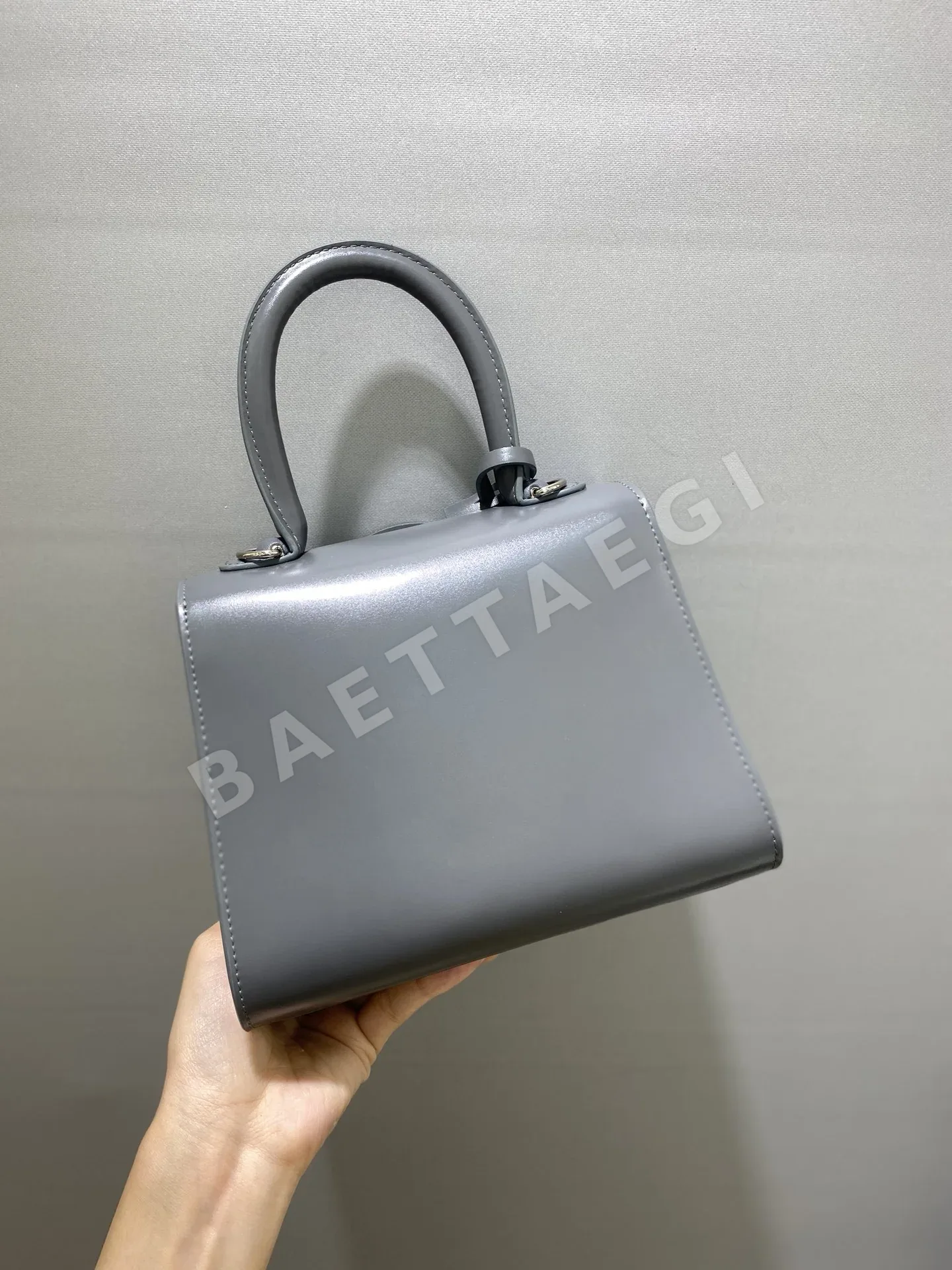 델보 더블 링 램스킨 숄더백 20 CM 상세 이미지 3