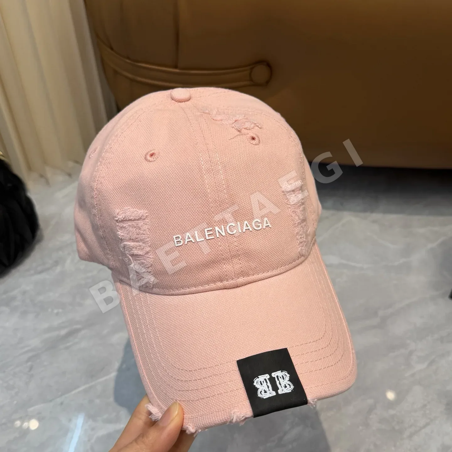 발렌시아가 더블 B 코튼 야구모자 상세 이미지 2