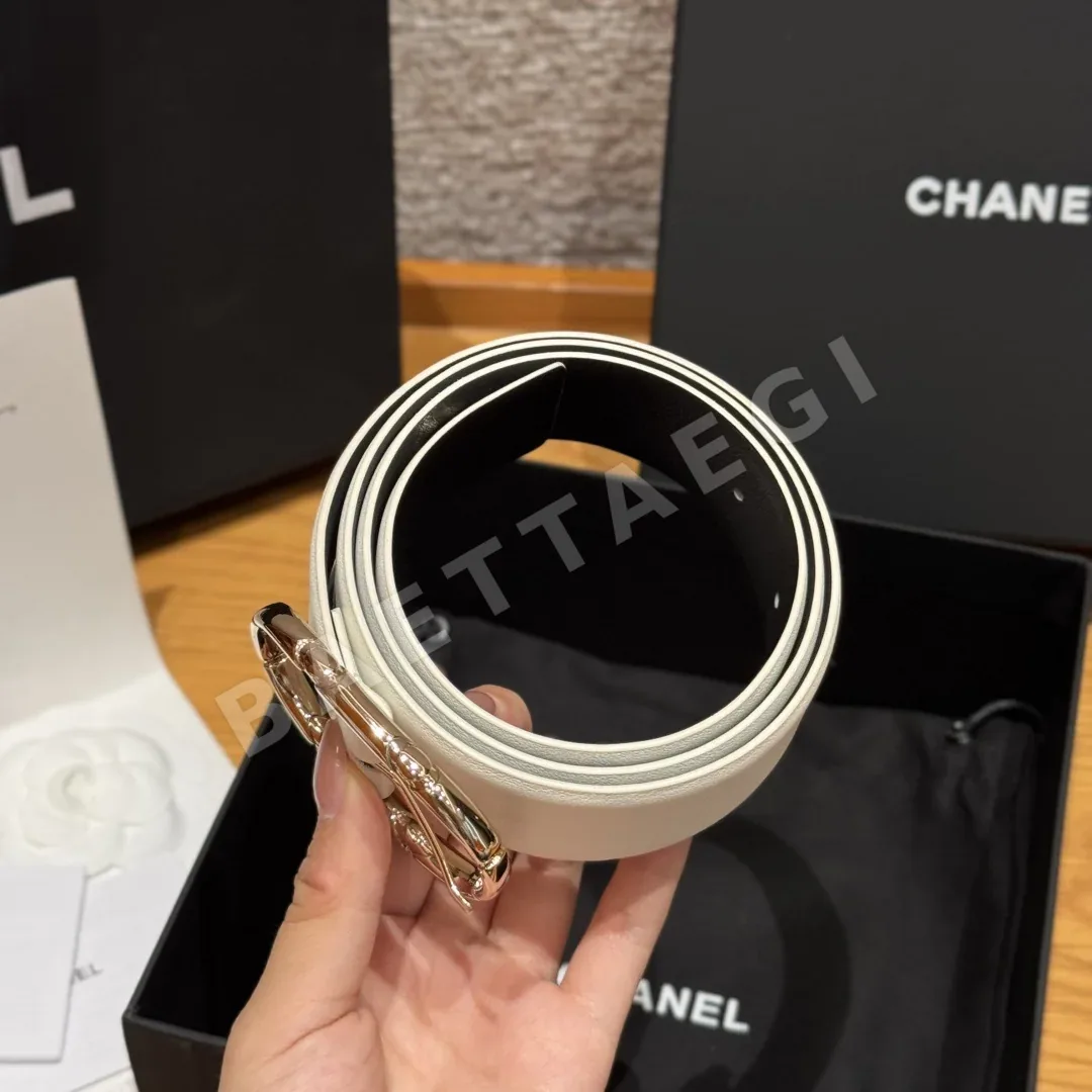 샤넬 양면 카프스킨 벨트 상세 이미지 4