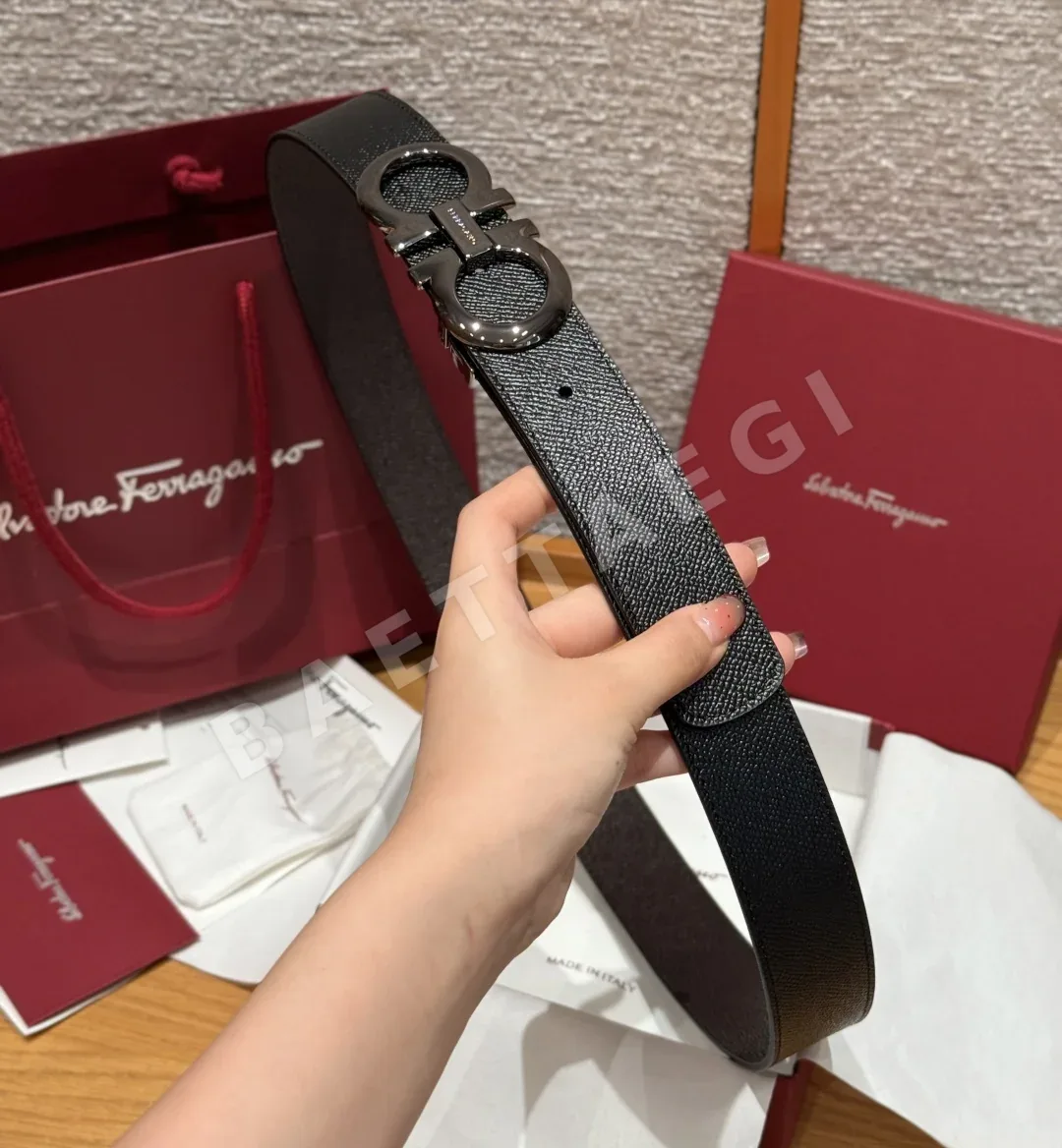 페레가모 간치니 리버시블 가죽 벨트 상세 이미지 3