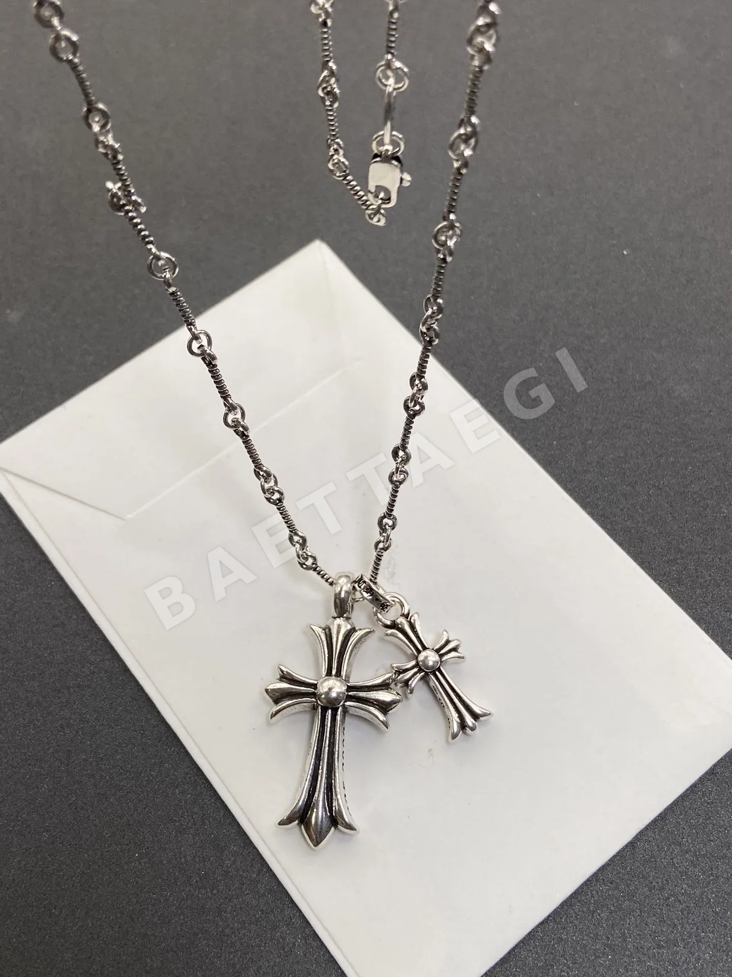 크롬하츠 클래식 더블 크로스 목걸이 62084