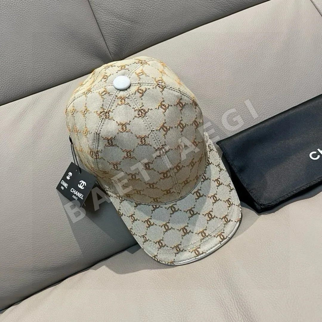 샤넬 더블 C 자카드 캔버스 캡 185514