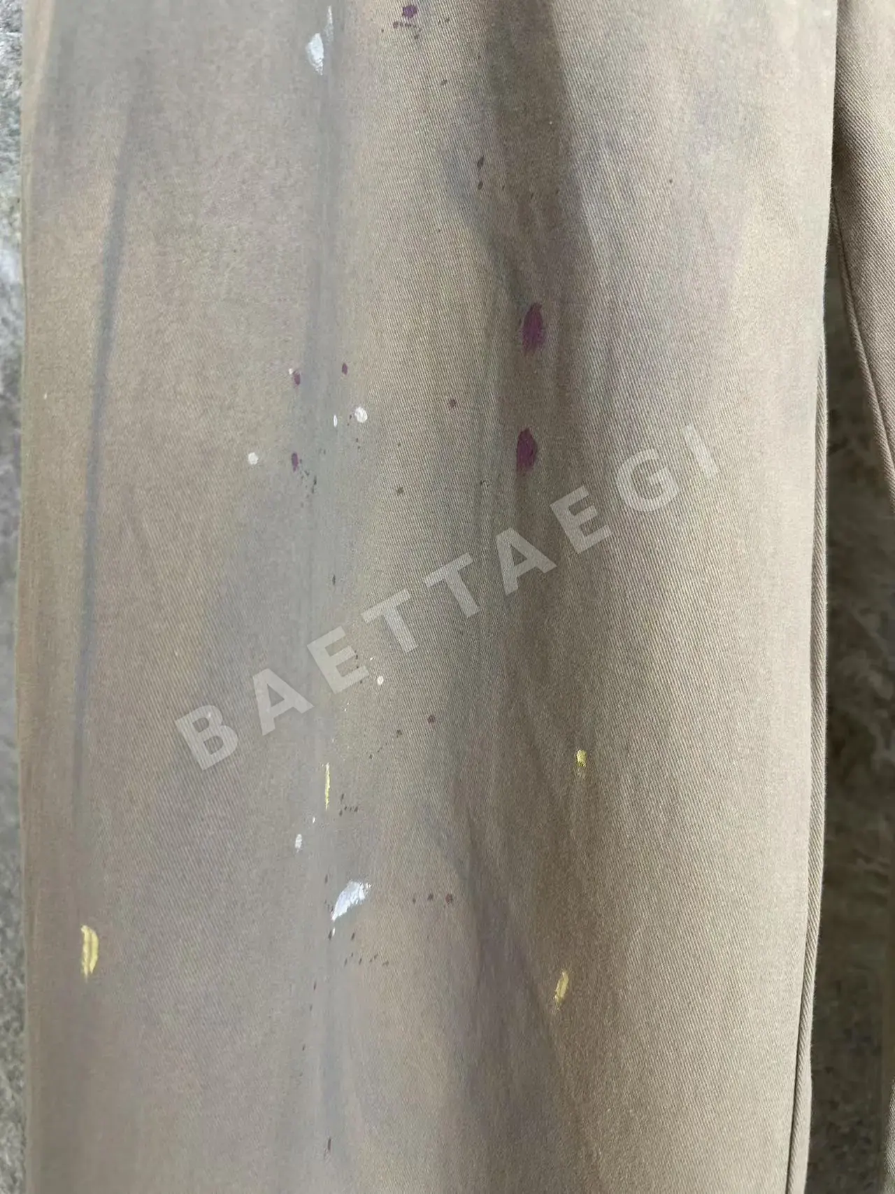 마르지엘라 스플래터 페인트 캐주얼 남성 바지 상세 이미지 4