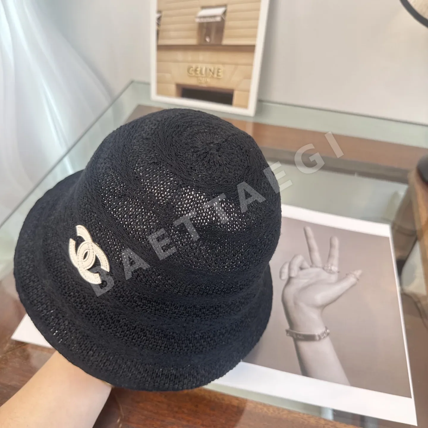 샤넬 심플 버킷햇 모자 상세 이미지 9