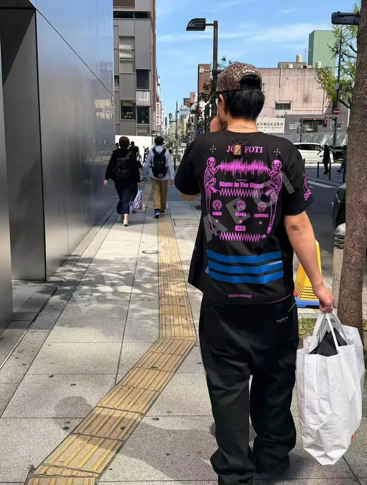 크롬하츠 핑크 말굽 해골 남녀공용 반팔 티셔츠 50166
