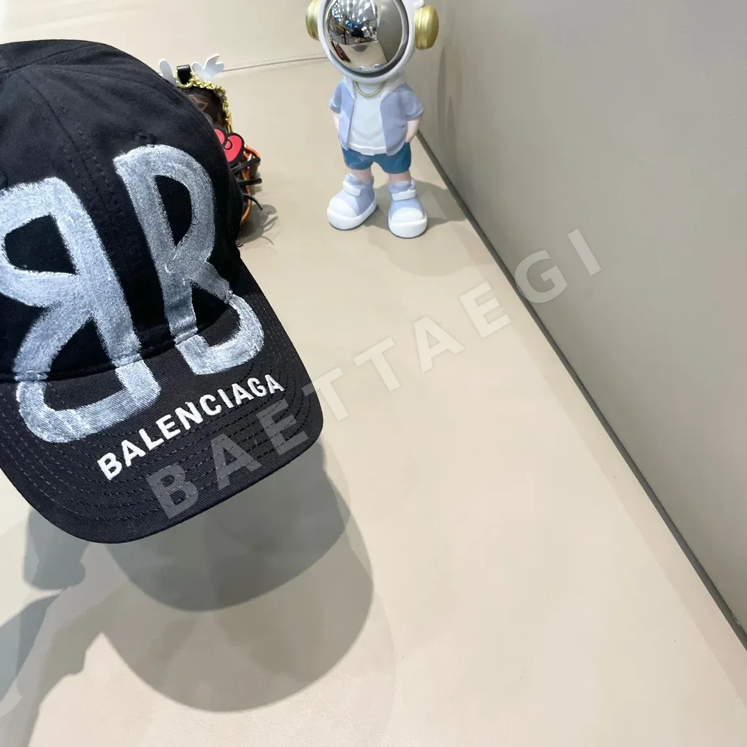 발렌시아가 워시드 라임 그레이 야구모자 상세 이미지 4