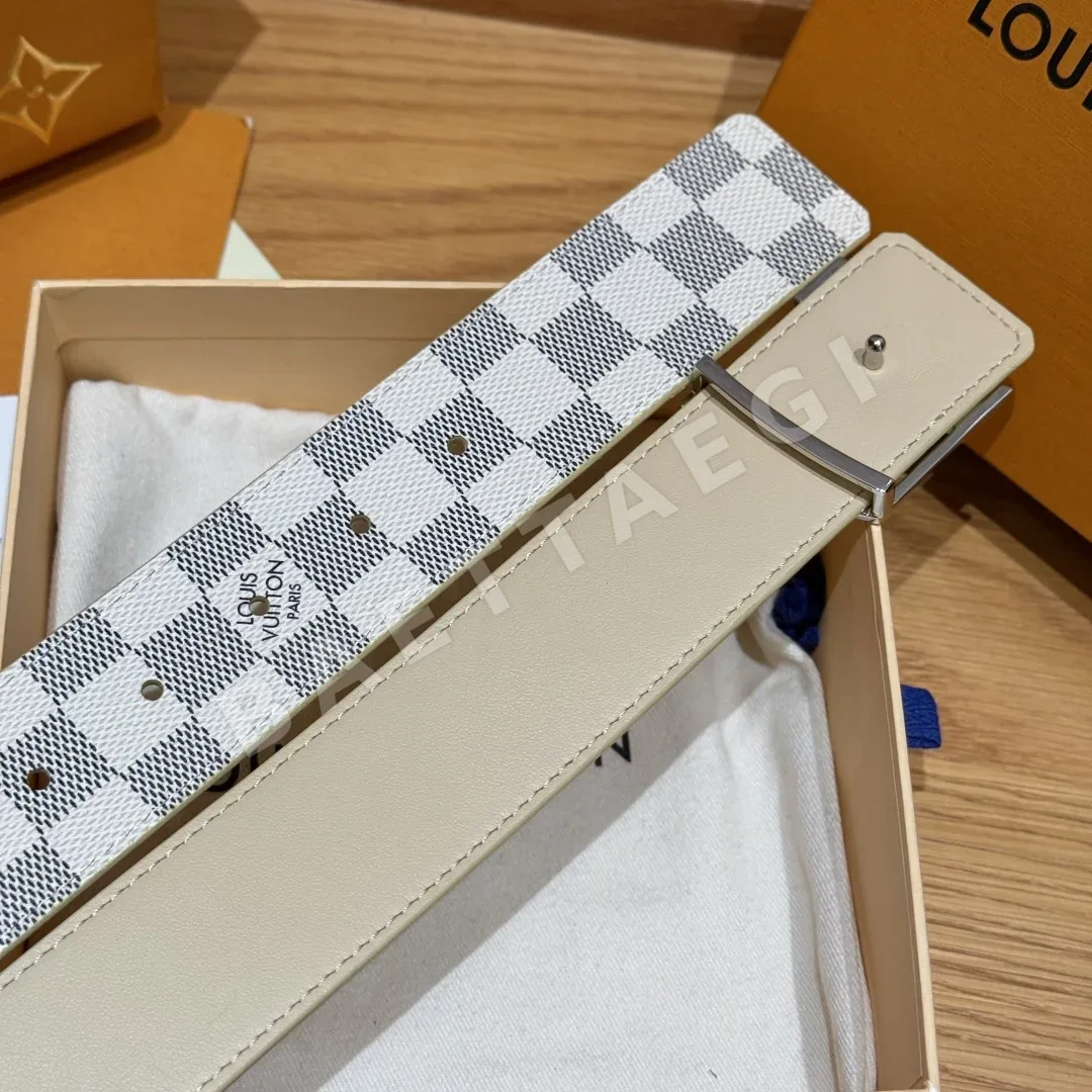 루이비통 LV 이니셜 40mm 다미에 아줄 리버시블 벨트 상세 이미지 7