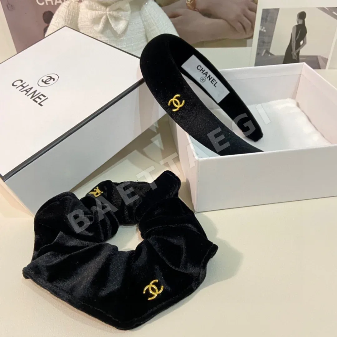 샤넬 벨벳 헤드밴드 세트 헤어악세사리 상세 이미지 8