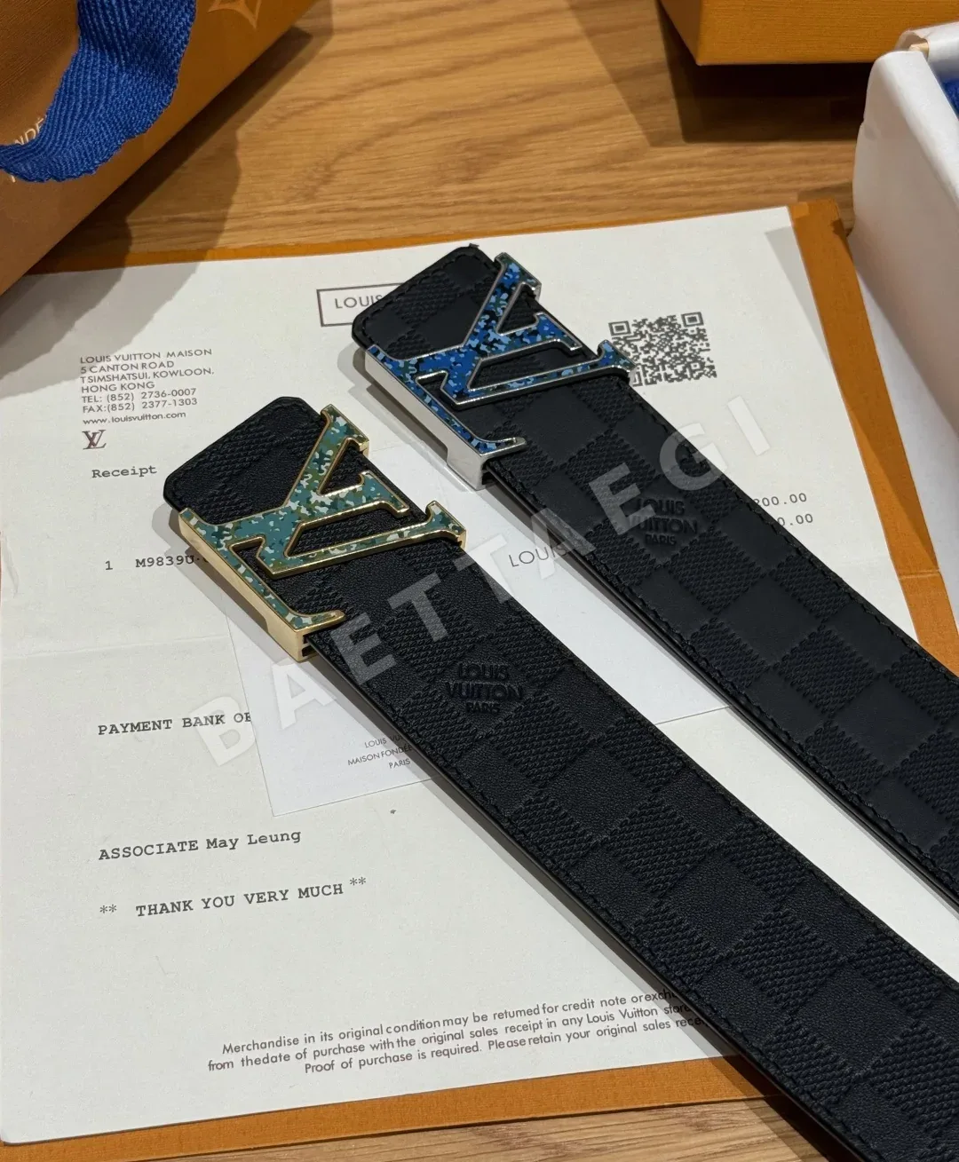 루이비통 클래식 엠보싱 벨트 40mm 상세 이미지 3