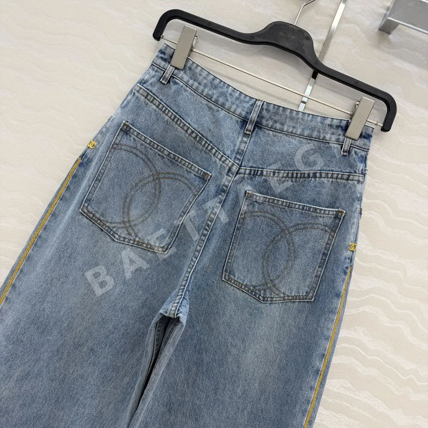 샤넬 와이드 레그 데님 바지 상세 이미지 7