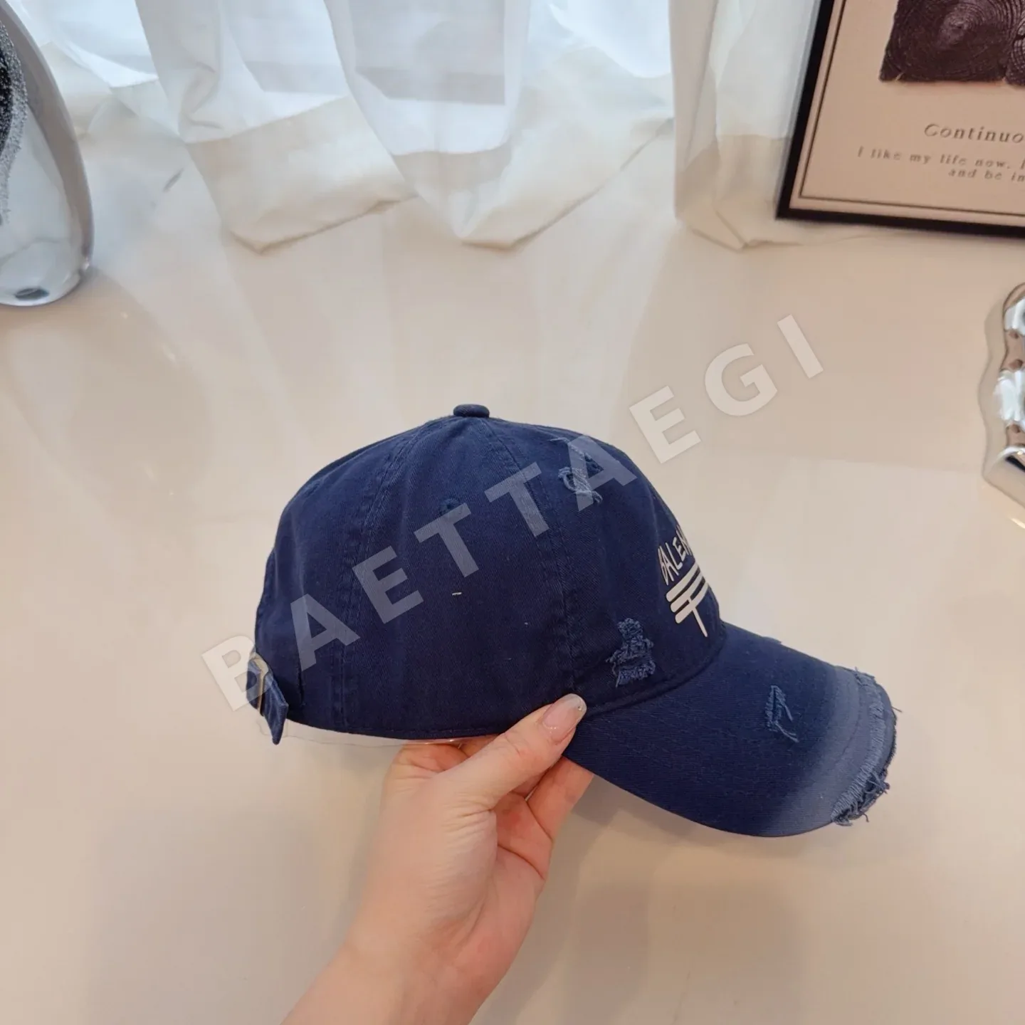 발렌시아가 그라데이션 워시 데미지 야구모자 상세 이미지 7