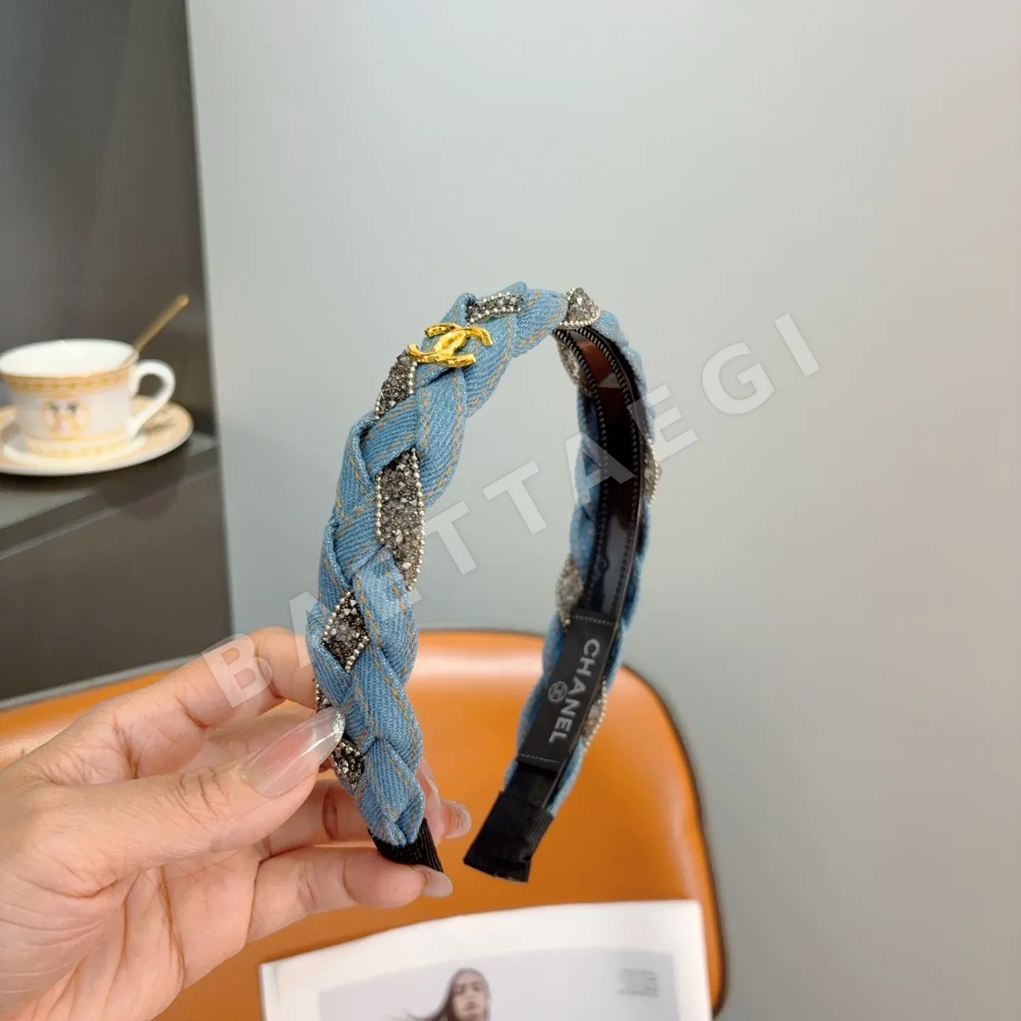 샤넬 데님 헤드밴드 헤어악세사리 상세 이미지 2