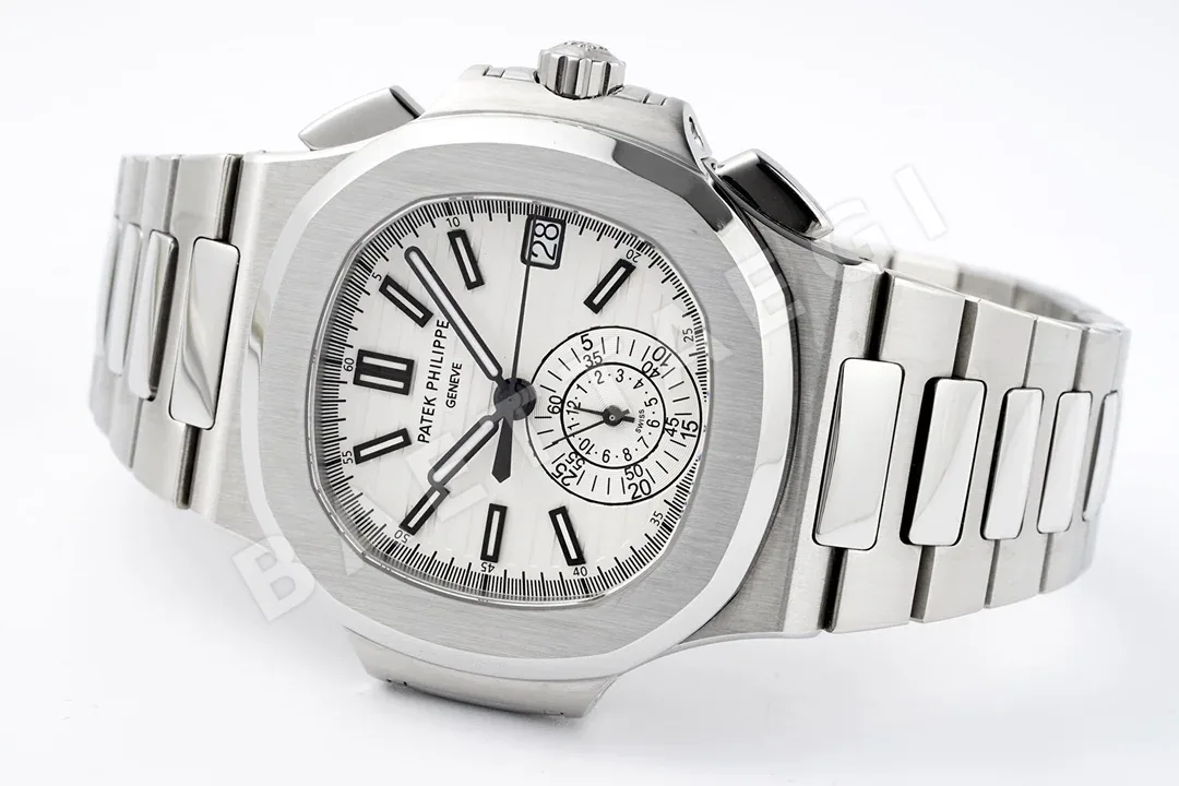 파텍필립 노틸러스 5980 크로노그래프 레더스트랩 PPF 공장 레플리카 44028 Patek Philippe 상세 이미지 6