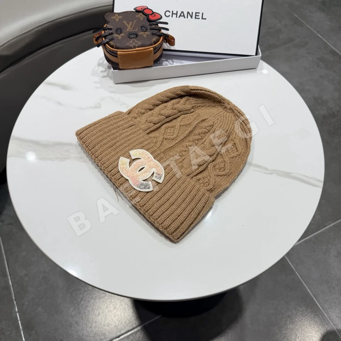 샤넬 니트 비니 모자 상세 이미지 2