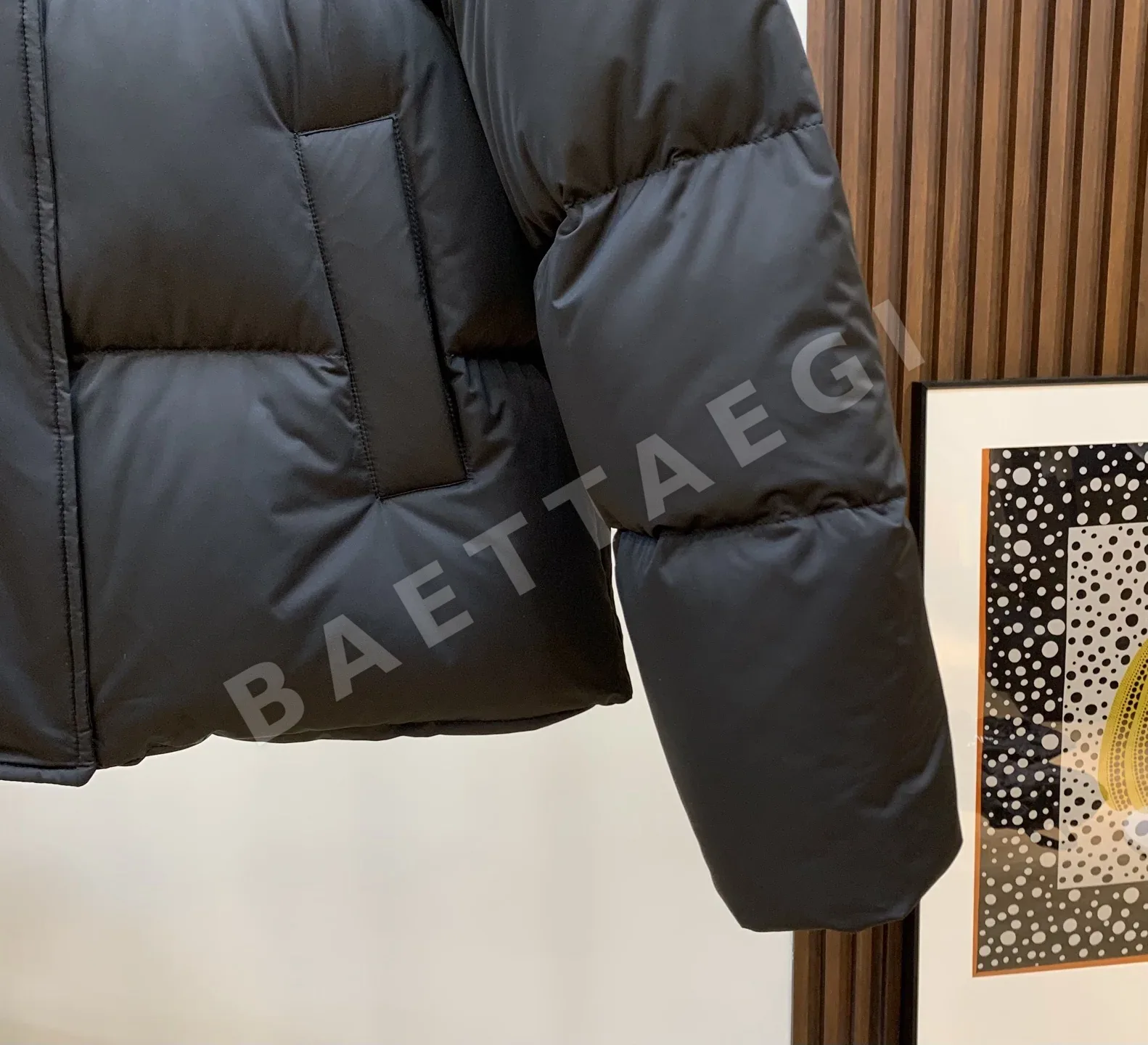 셀린느 화이트 구스다운 여성 패딩 재킷 상세 이미지 6