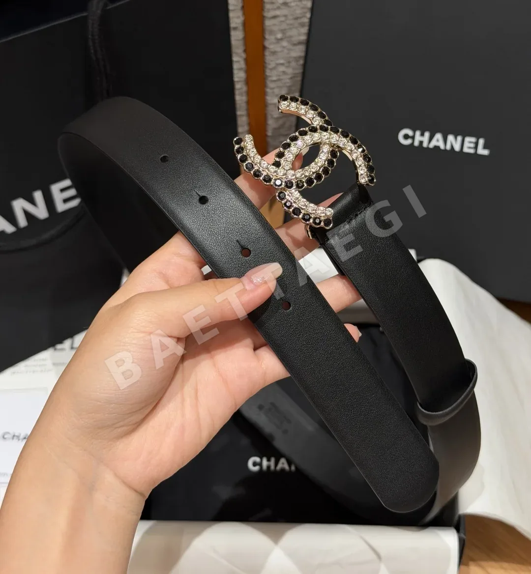 샤넬 클래식 더블 C 라인스톤 벨트 상세 이미지 4
