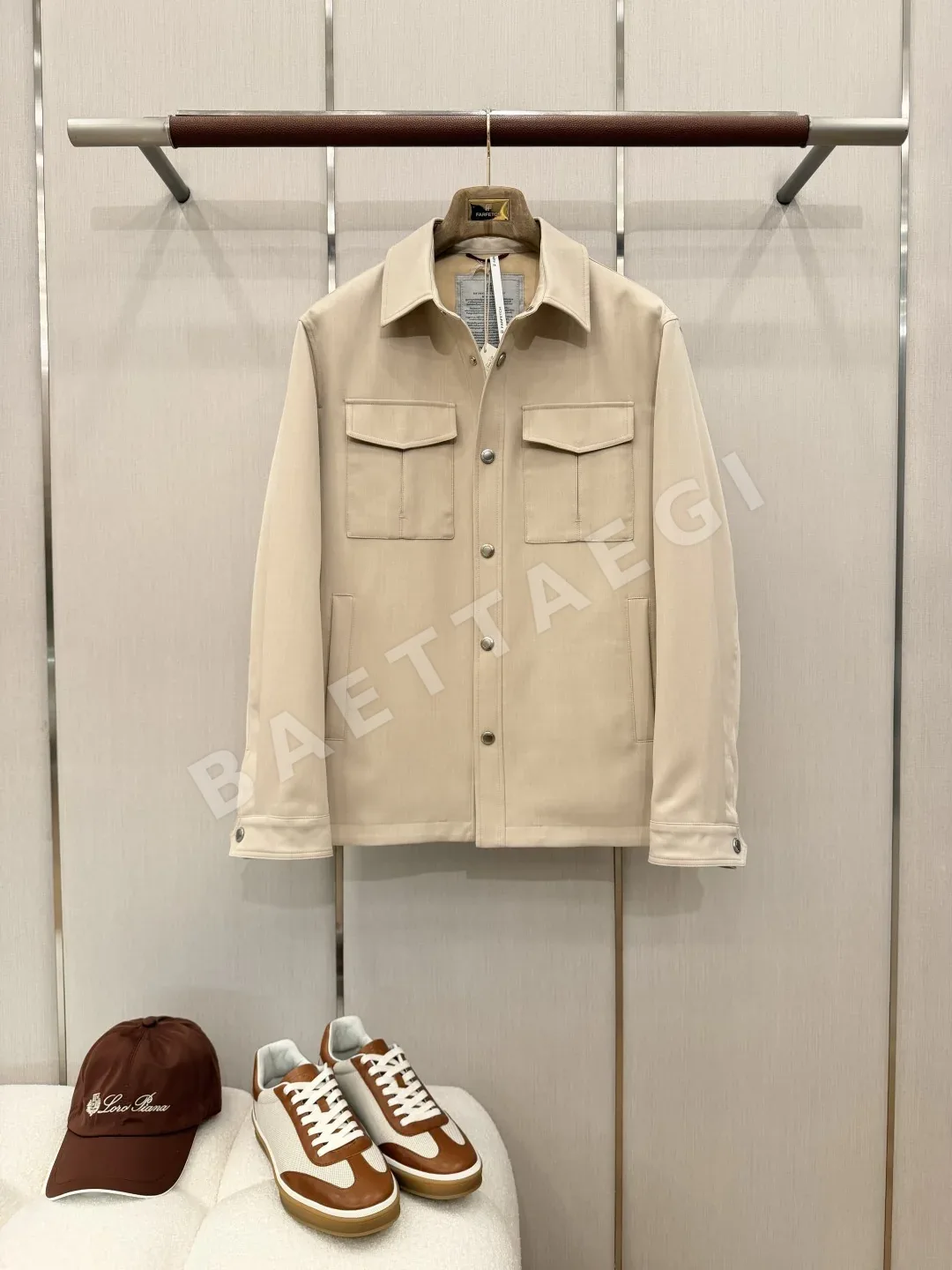 브루넬로쿠치넬리 다운 셔츠 스타일 남성 자켓 상세 이미지 2