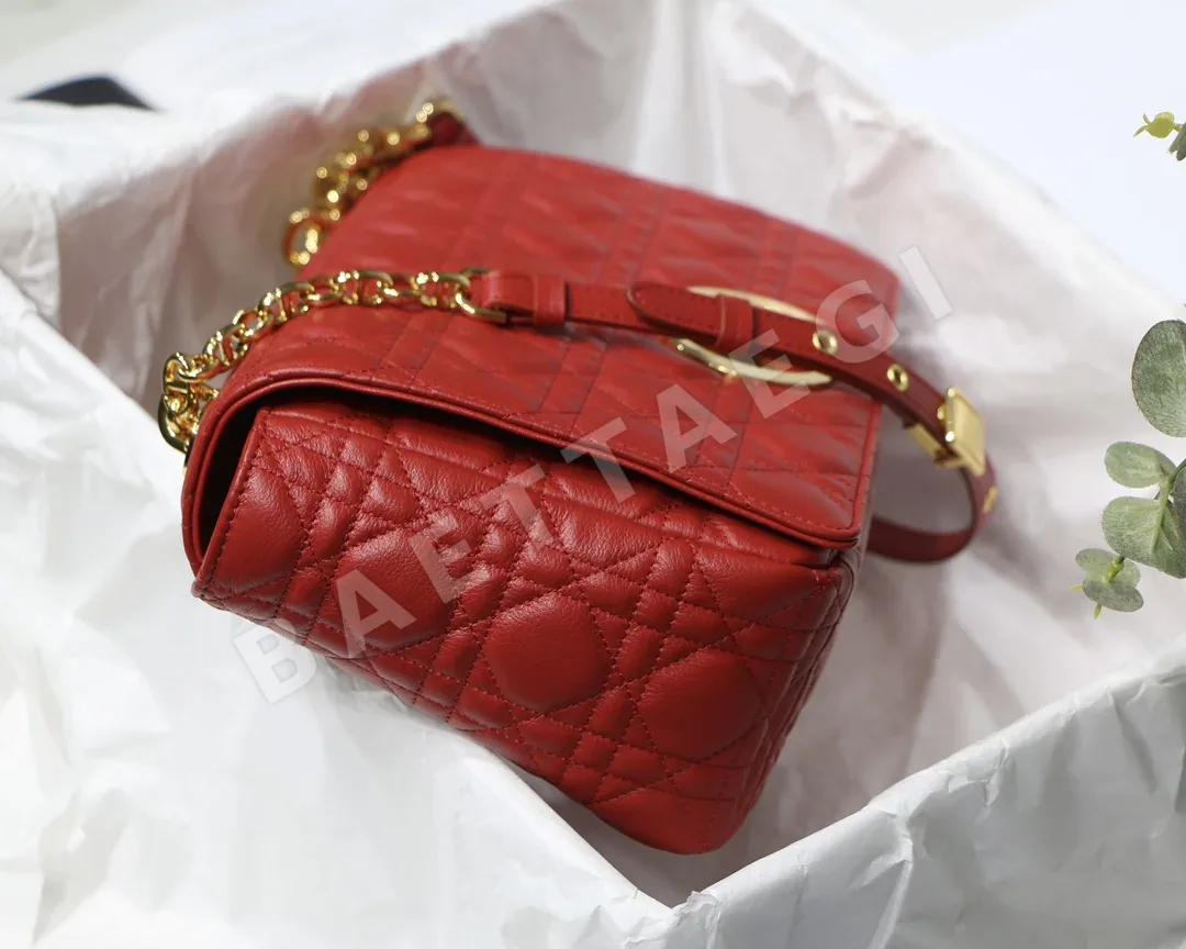 디올 카로 스티치 송아지가죽 체인 숄더백 상세 이미지 6