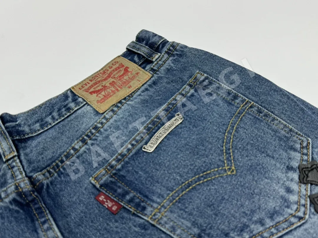 크롬하츠 소가죽 남성 바지 상세 이미지 9
