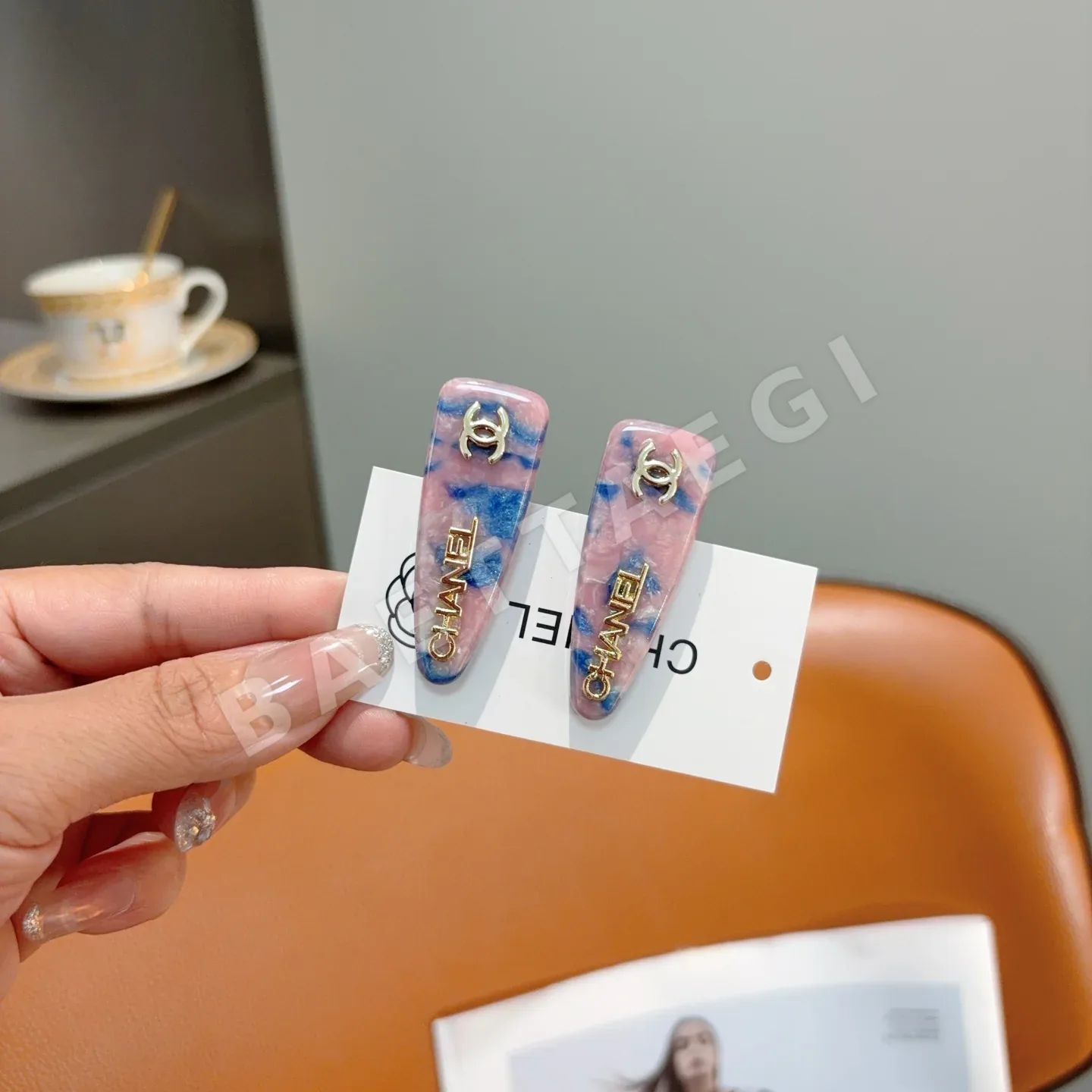 샤넬 메탈릭 BB클립 헤어악세사리 세트 상세 이미지 2