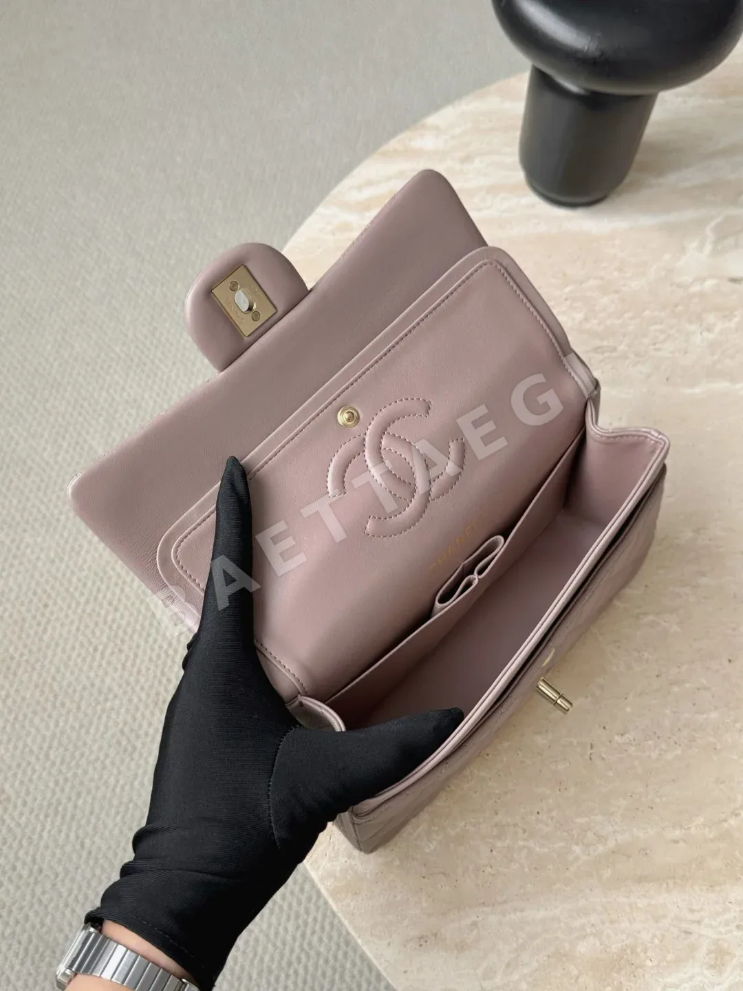 샤넬 연금장 핑크 가방 33369