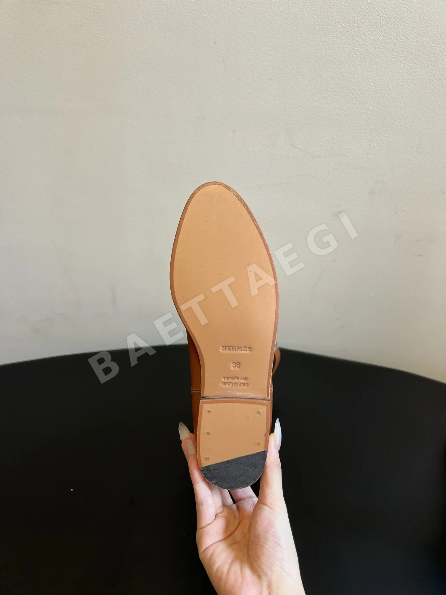 에르메스 부츠 소가죽 메탈 버클 스트랩 상세 이미지 5
