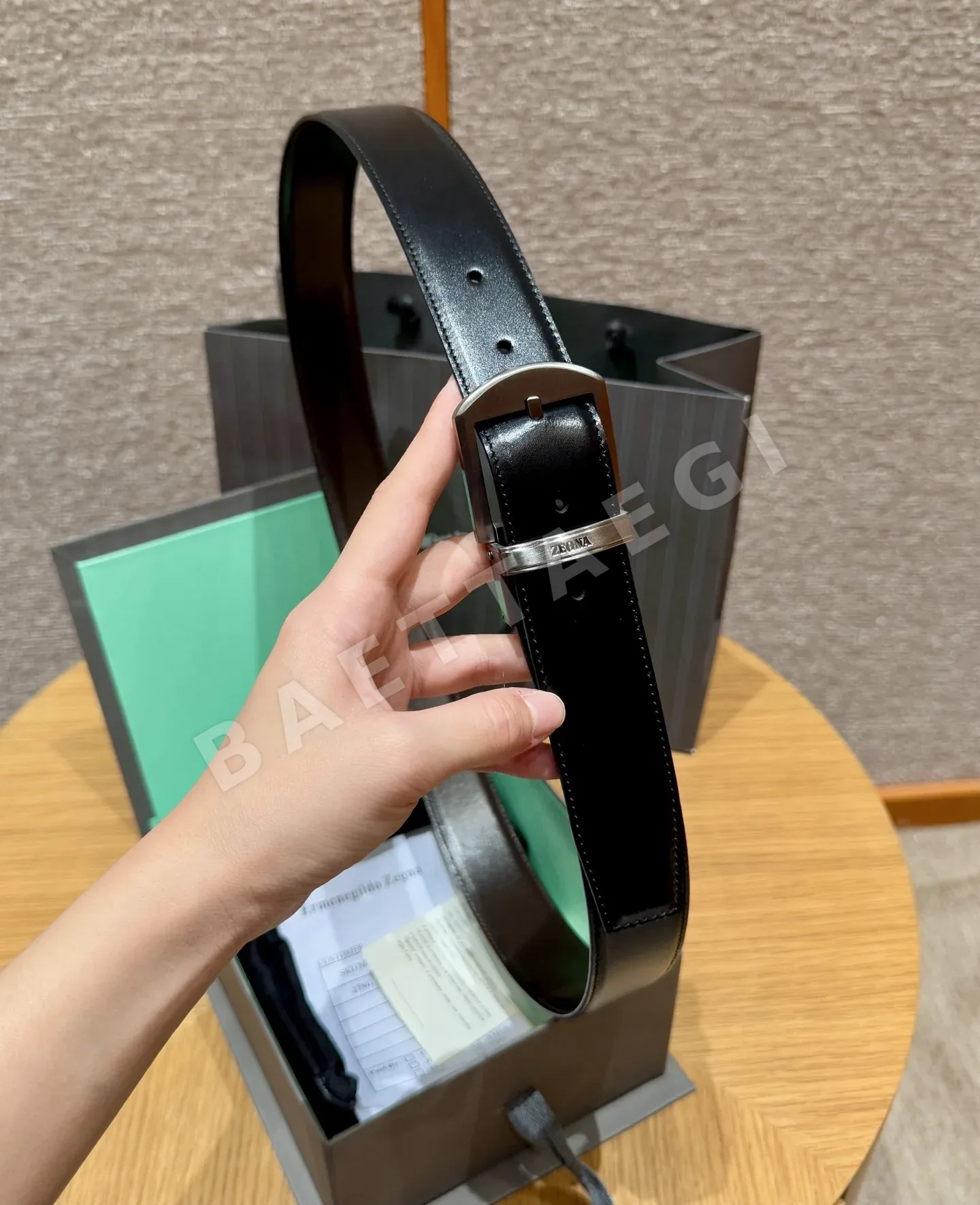 제냐 양면 가죽 벨트 상세 이미지 2