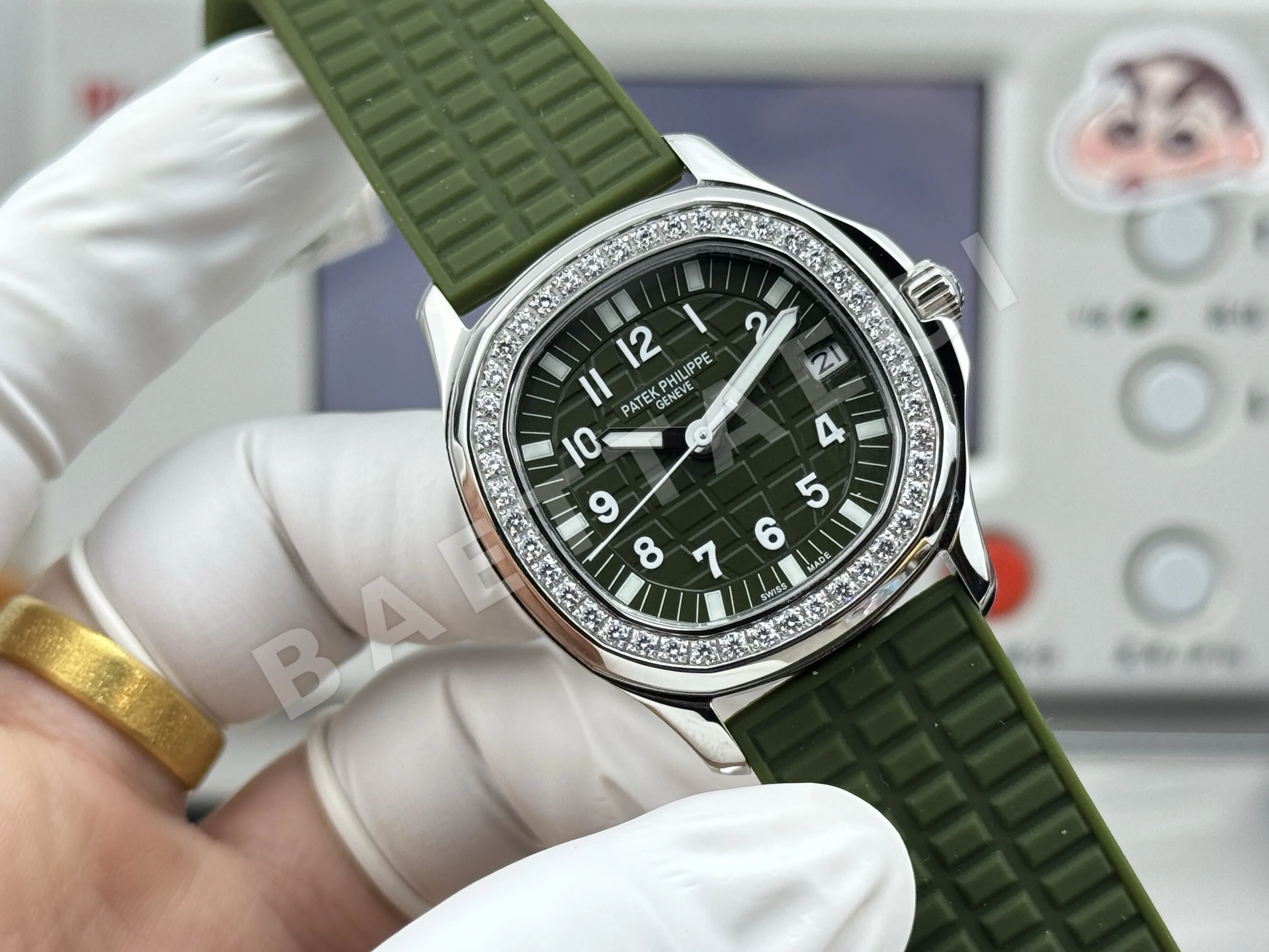 파텍필립 아쿠아넛 자동 여성용 GR 공장 레플리카 44065 Patek Philippe 상세 이미지 11