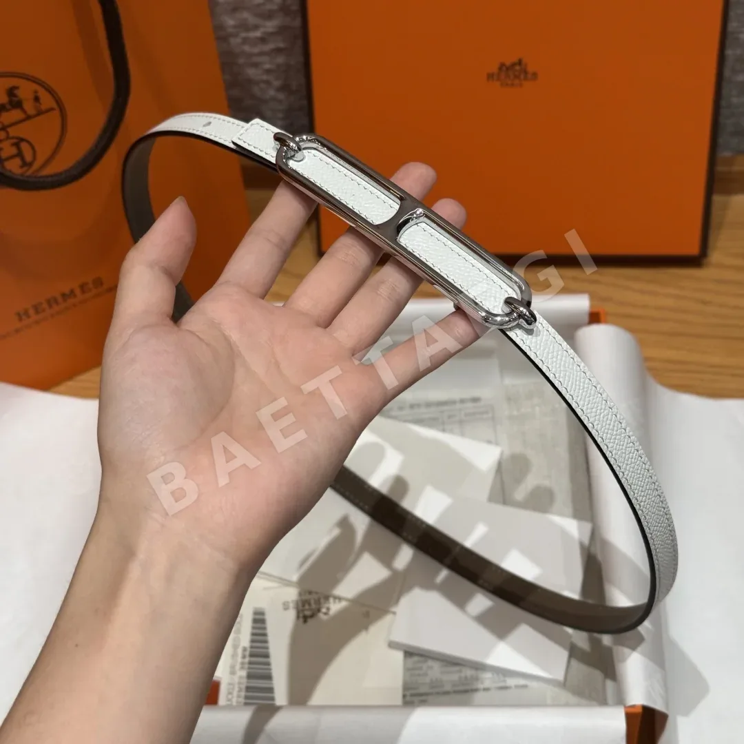 에르메스 H 버클 양면 가죽 벨트 상세 이미지 3