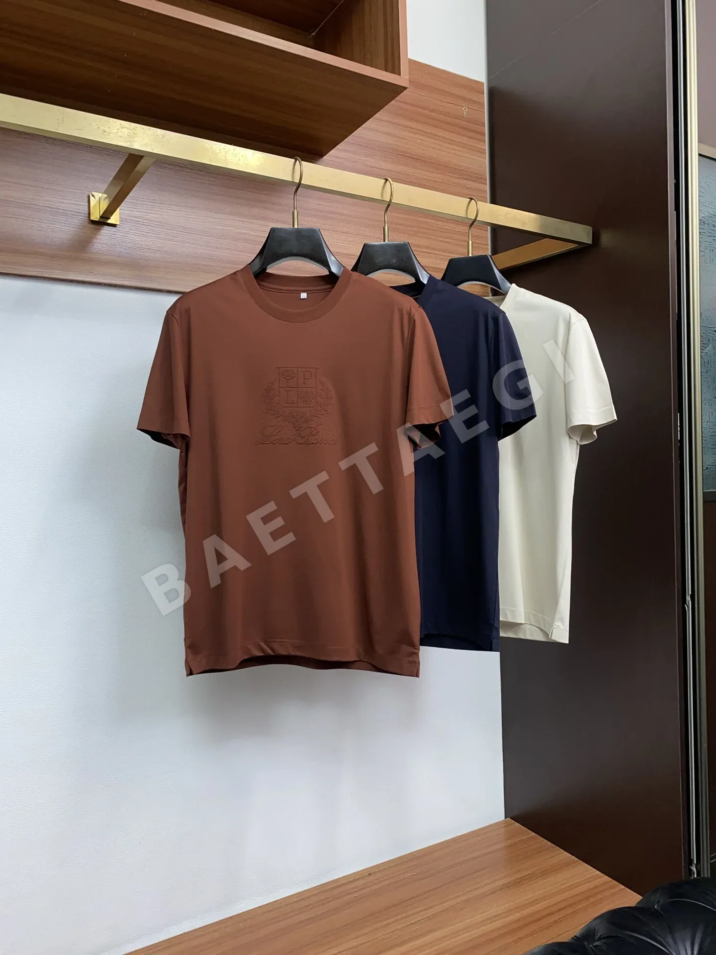 로로피아나 크루넥 코튼 반팔 셔츠 상세 이미지 9