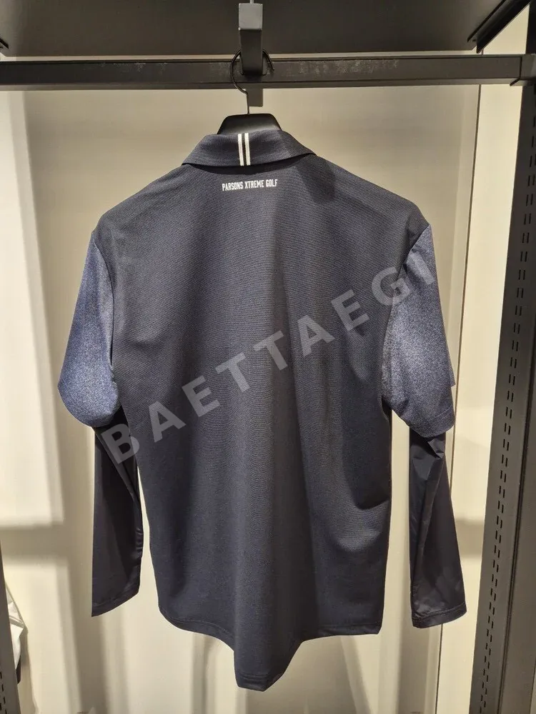 PXG 라펠 페이크 투피스 긴팔 상의 남성 골프웨어 상세 이미지 2