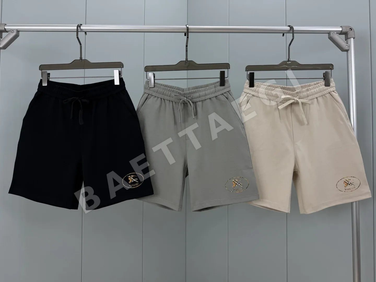 버버리 체크 나이트 스탬프 프린트 남성 반바지 상세 이미지 7