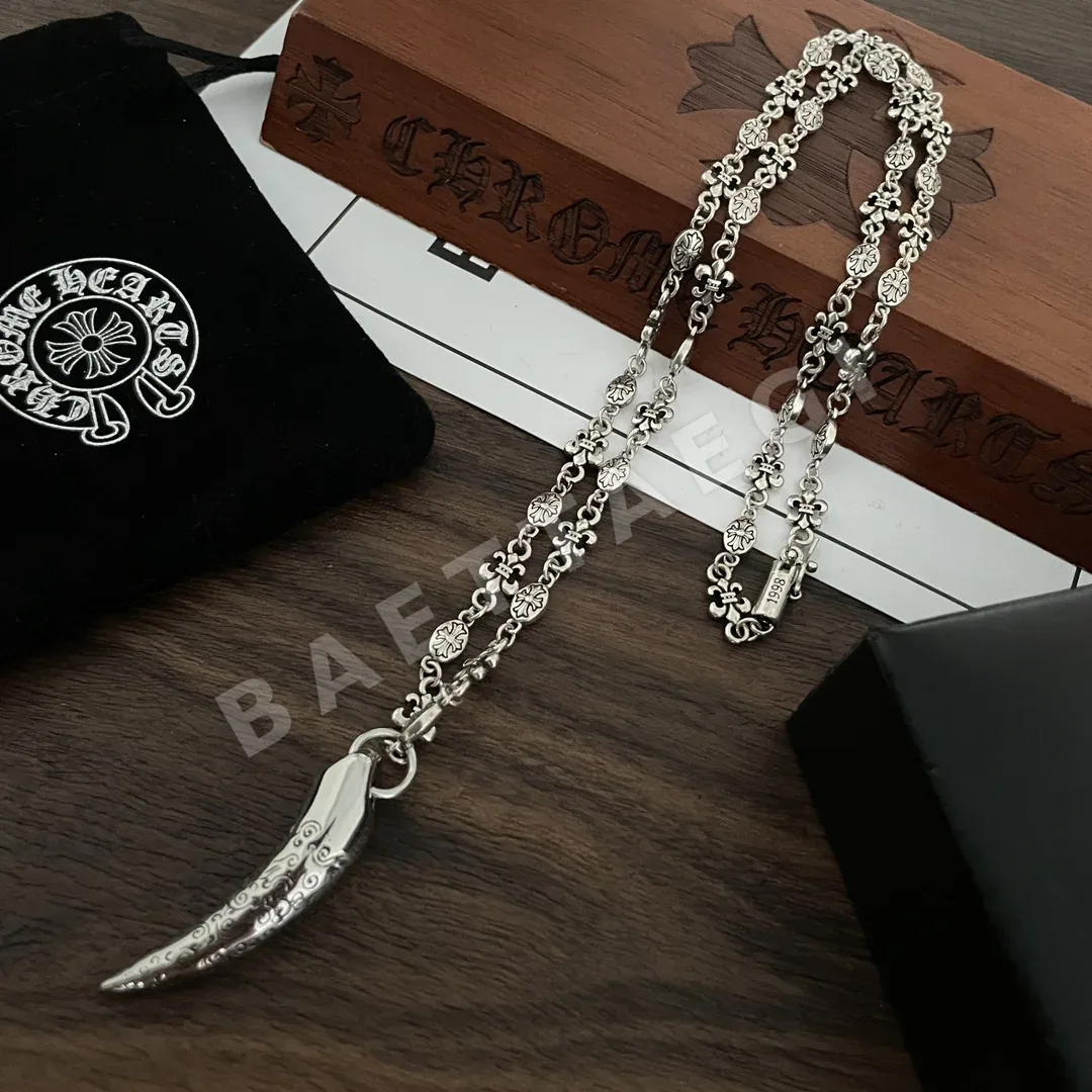 크롬하츠 클래식 레트로 아이보리 펜던트 목걸이 상세 이미지 2