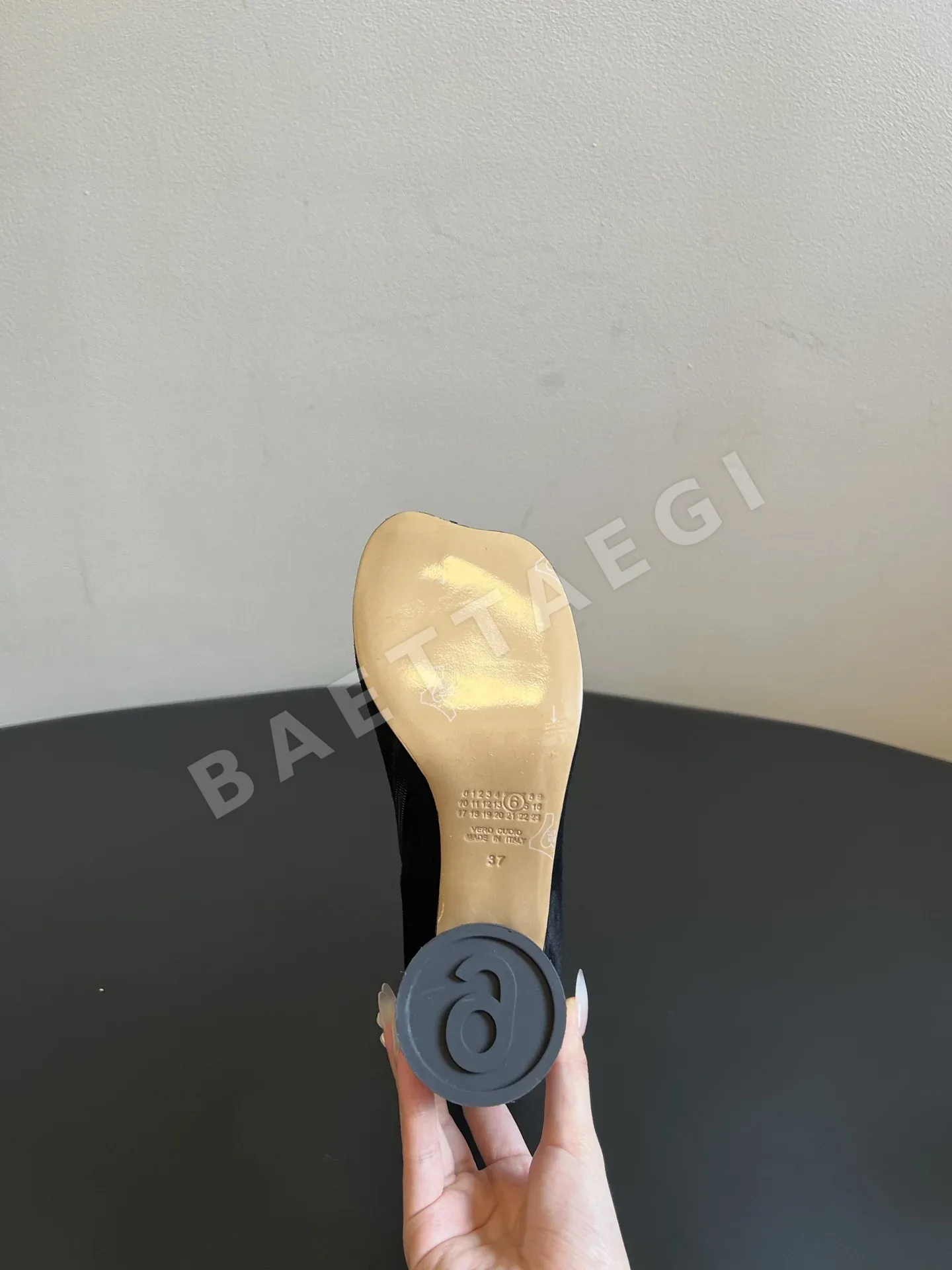 마르지엘라 타비 부츠 청키 힐 상세 이미지 5