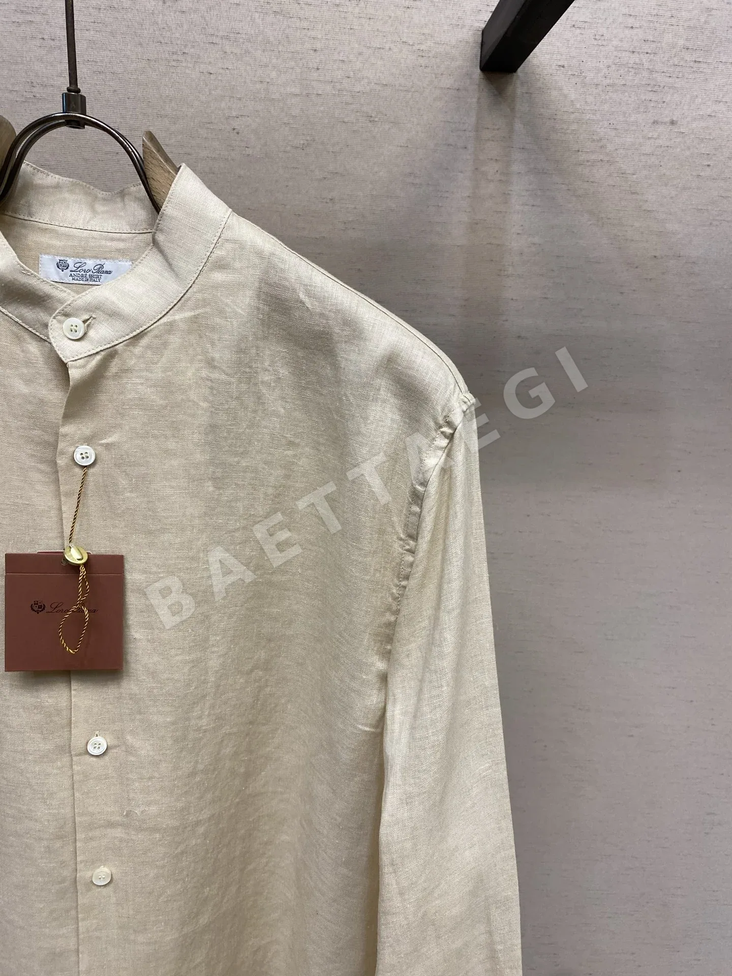 로로피아나 린넨 긴팔 셔츠 남성용 상세 이미지 5