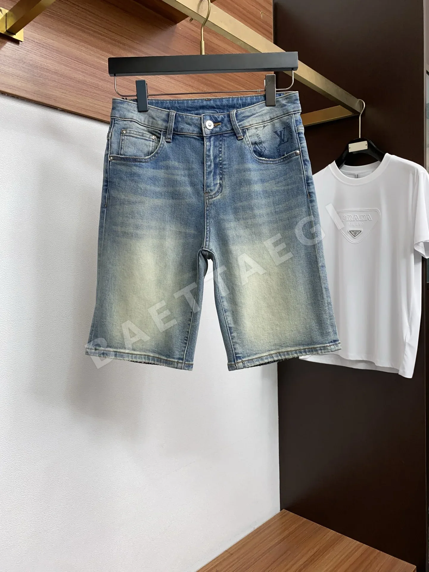 루이비통 데님 반바지 65827