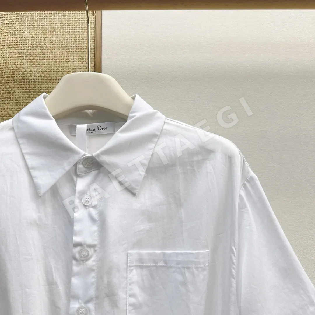 디올 CD로고 자수 벨트 슬림핏 투피스 원피스 상세 이미지 5
