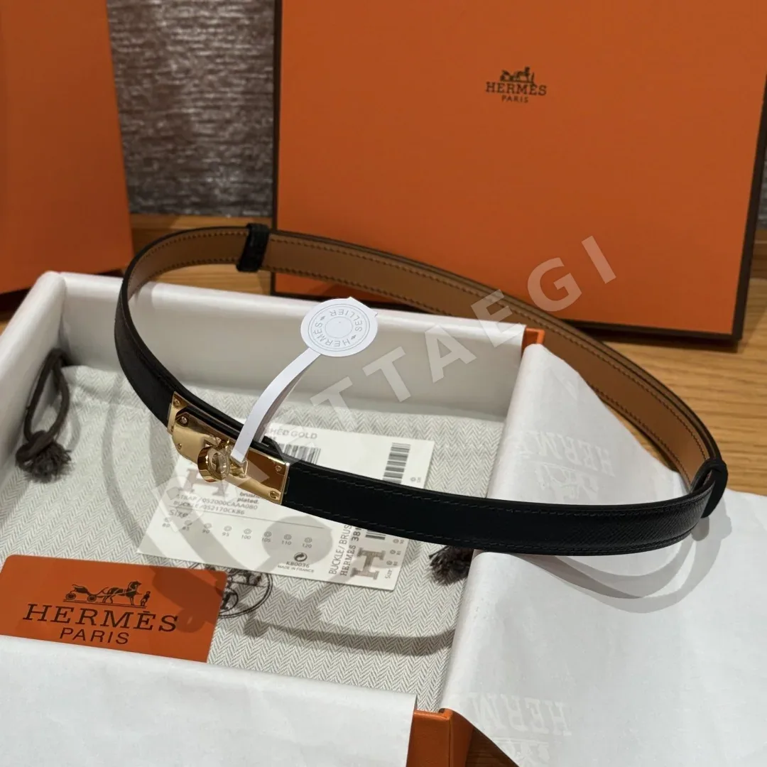 에르메스 켈리 버클 18mm 에슈프롬 가죽 벨트 상세 이미지 4