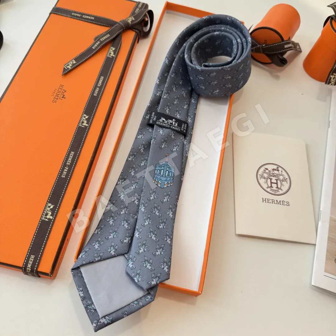 에르메스 트윌 실크 넥타이 상세 이미지 7