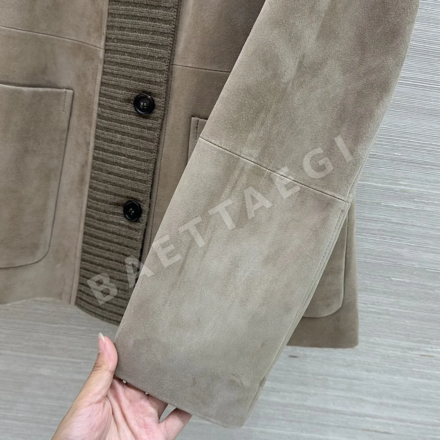 로로피아나 스웨이드 램스킨 여성 자켓 상세 이미지 5