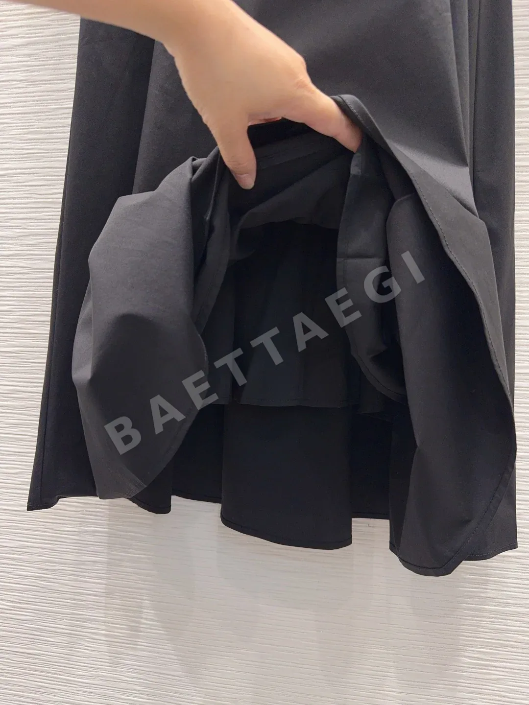 샤넬 여성 블랙 로고 폴로 카라 원피스 6627 상세 이미지 7