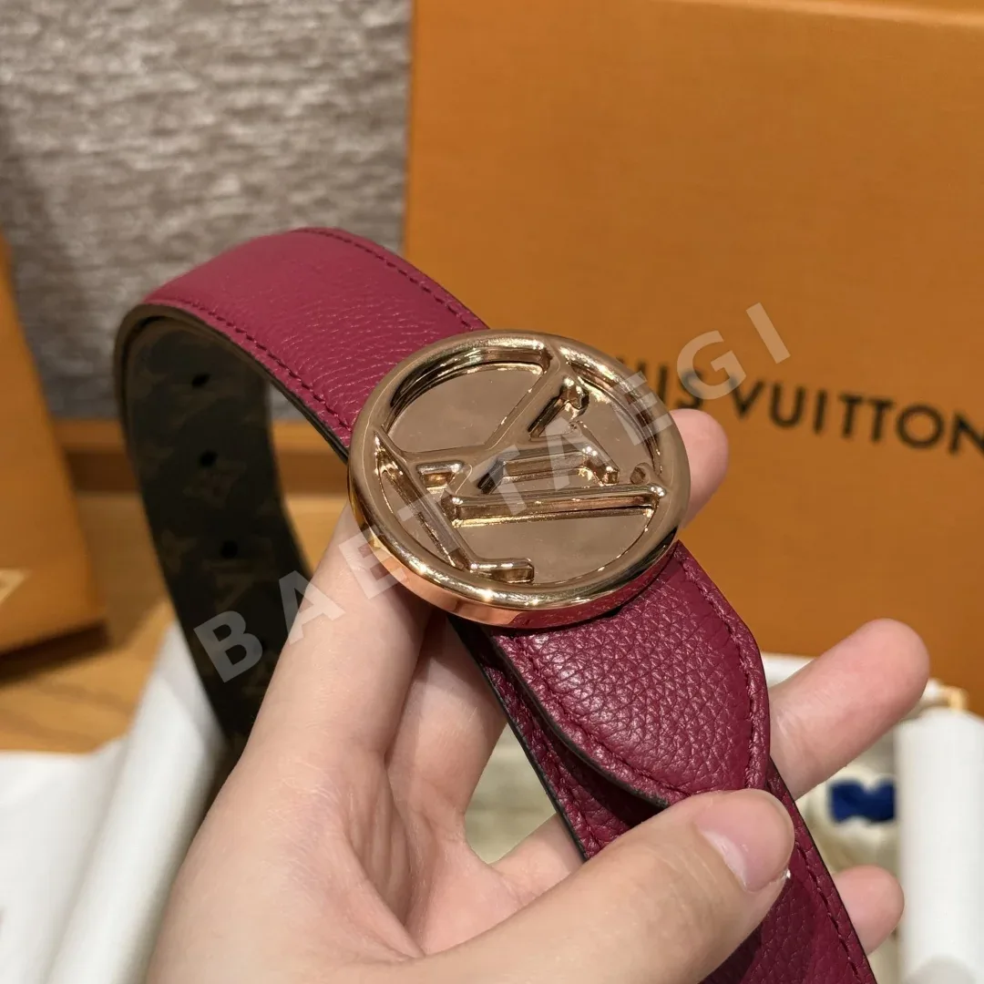 루이비통 플라워그램 라운드 30mm 리버시블 벨트 상세 이미지 5