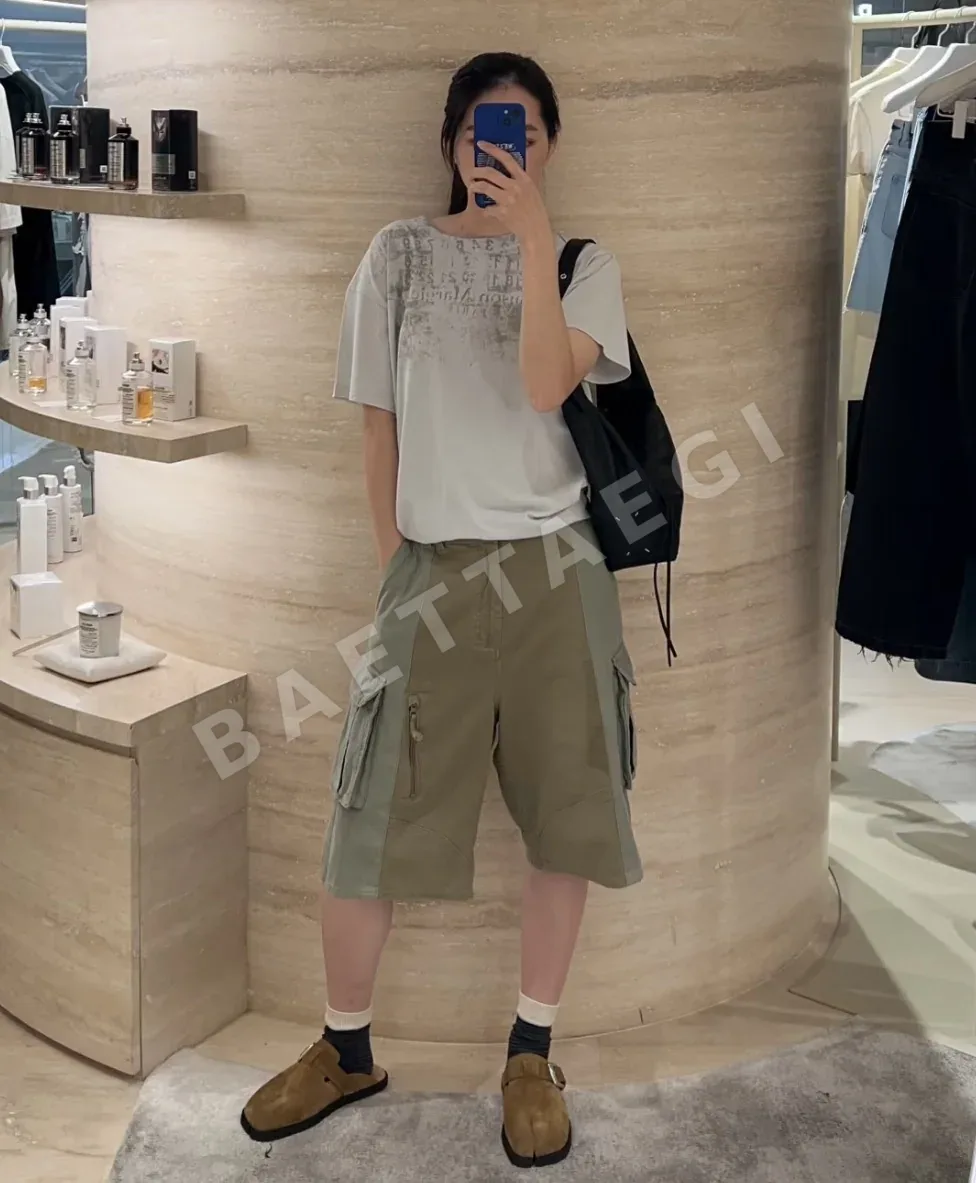 마르지엘라 데미지 프린트 여성 반팔 티셔츠 상세 이미지 6