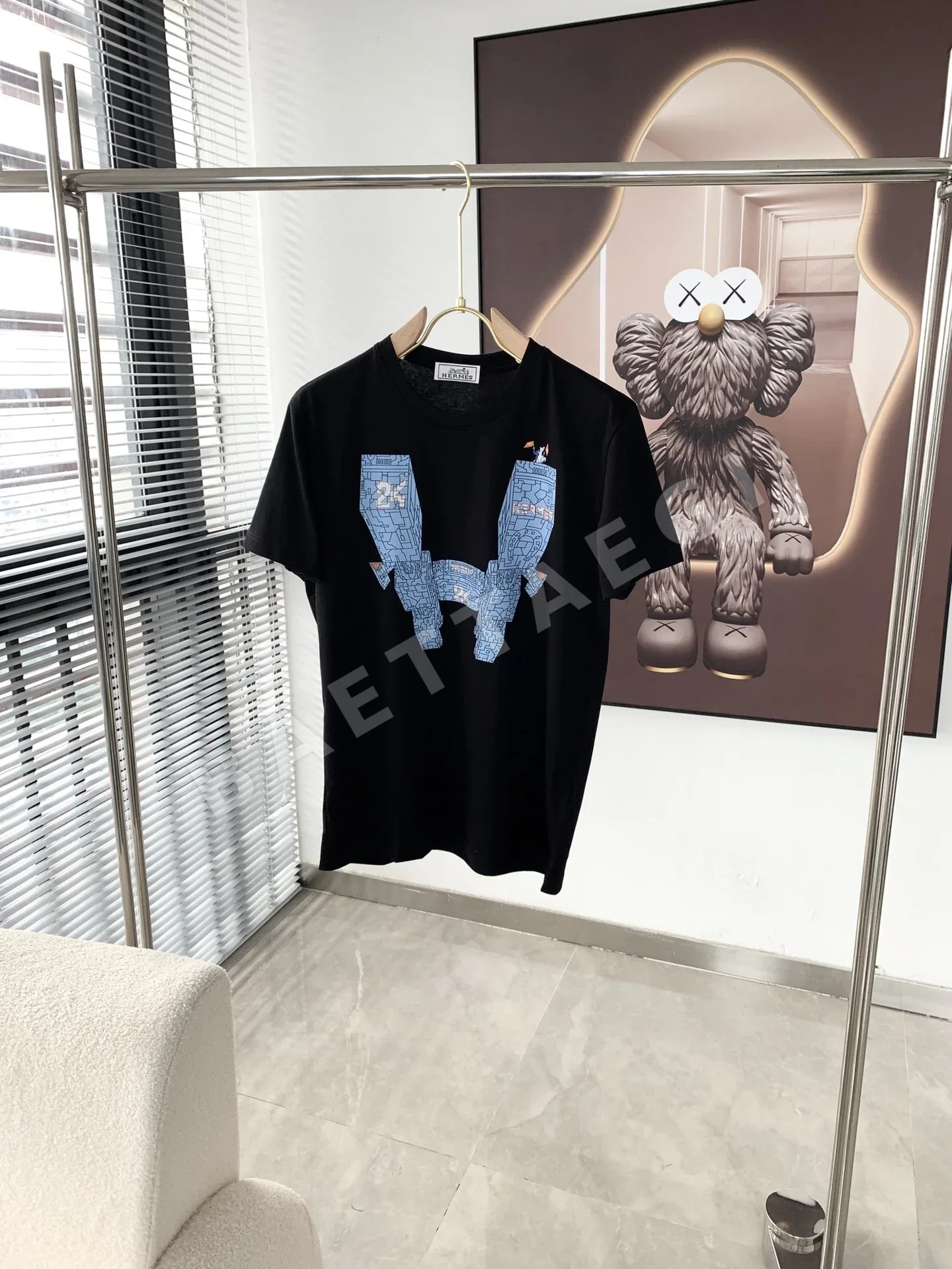 에르메스 로고 프린트 남성 반팔 티셔츠 88292