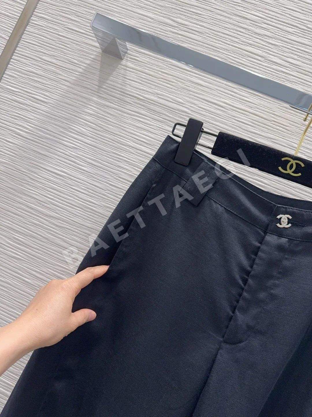 샤넬 린넨 여성 바지 상세 이미지 3