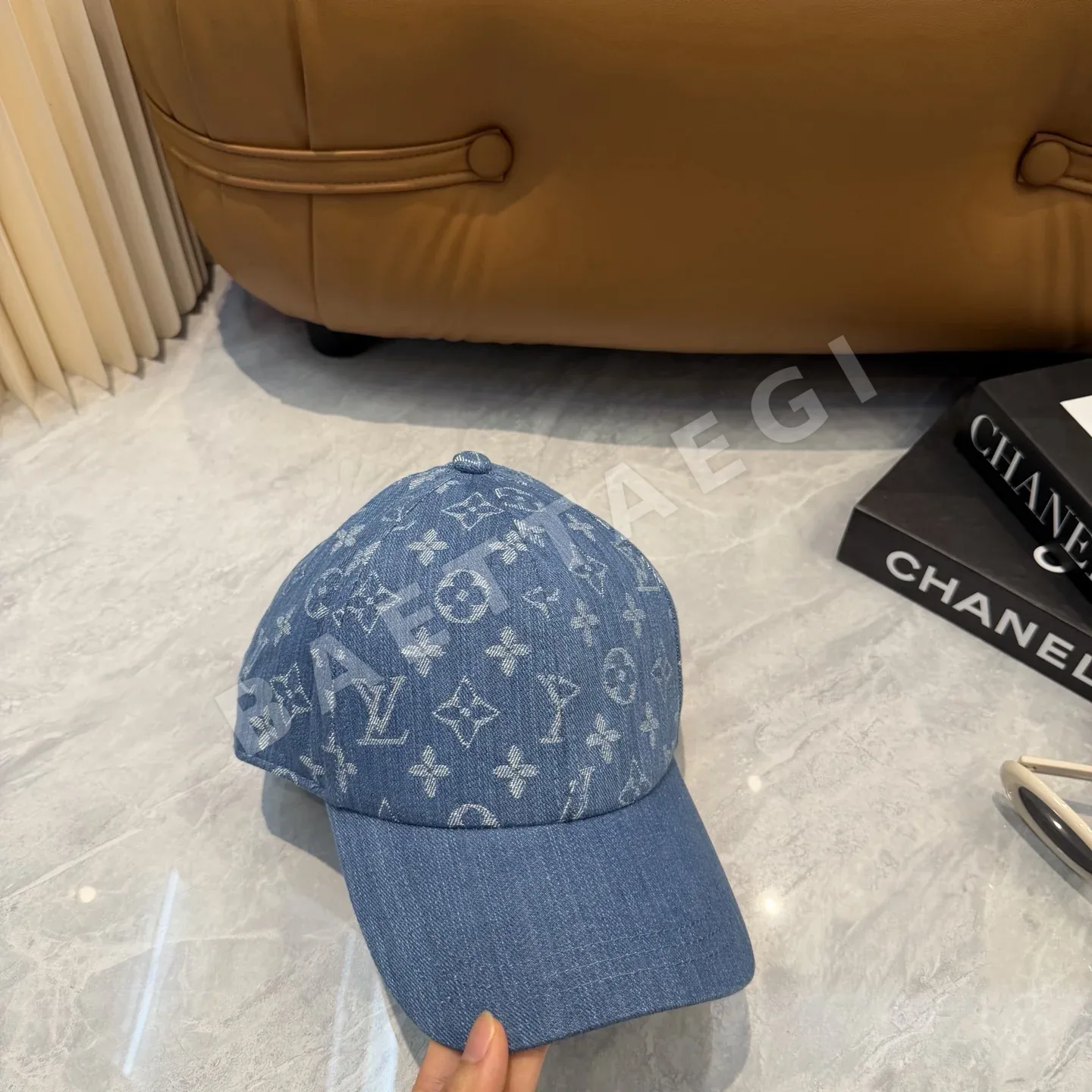 루이비통 데님 모노그램 베이스볼 캡 상세 이미지 5