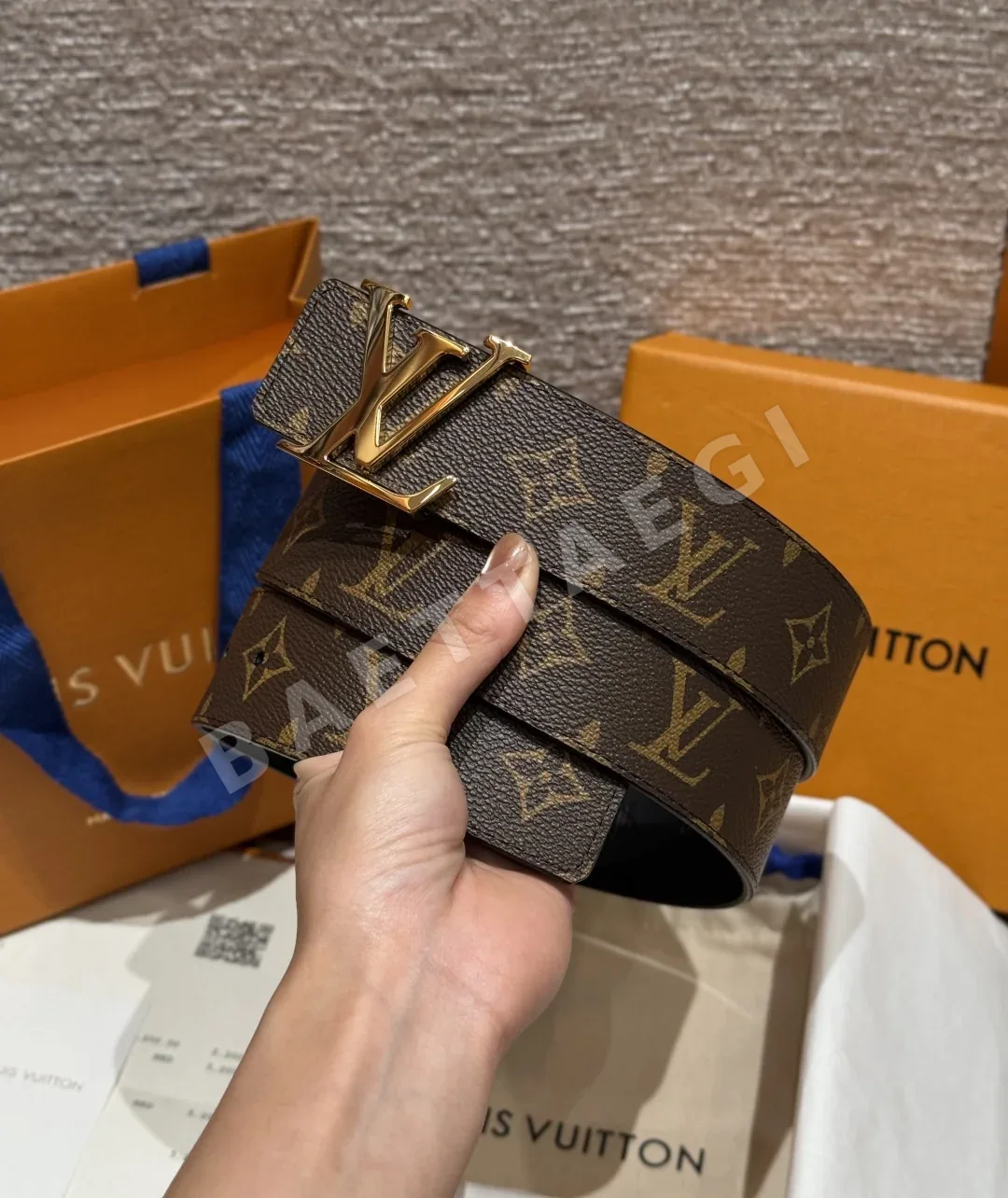 루이비통 플라워 패턴 40mm 리버서블 벨트 상세 이미지 2